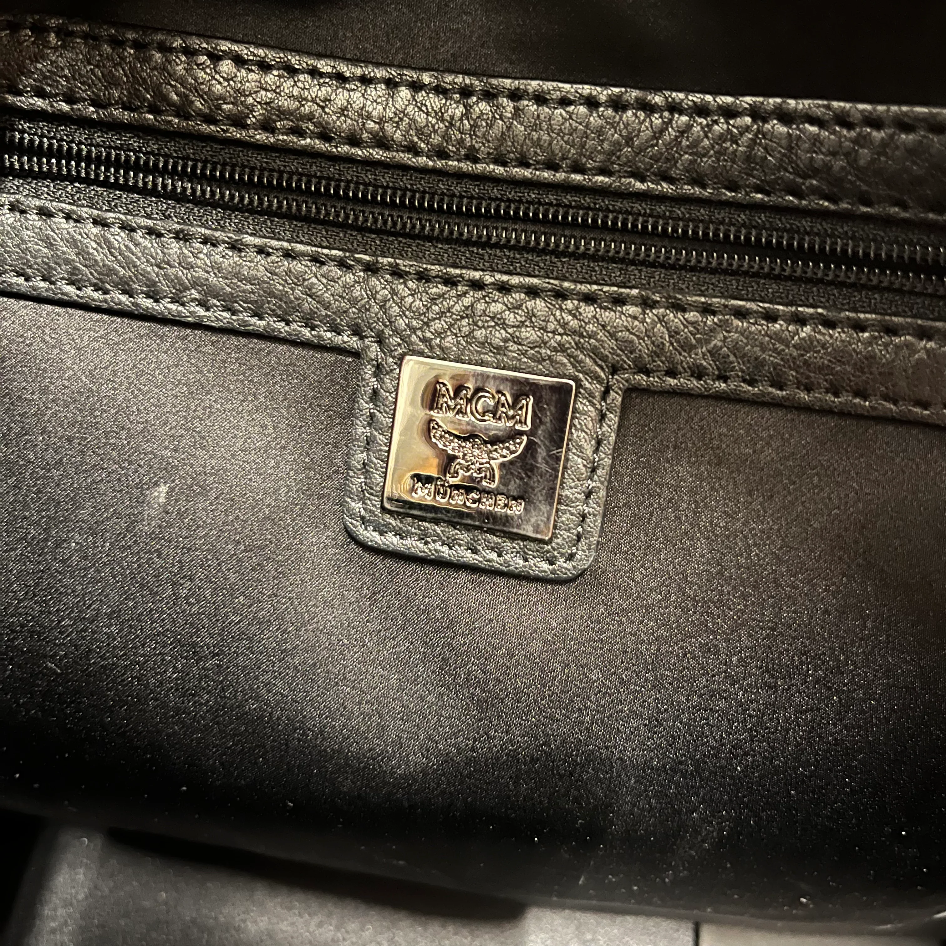 MCM/Backpack/Animal Pattern/Leather/WHT/zebra backpac