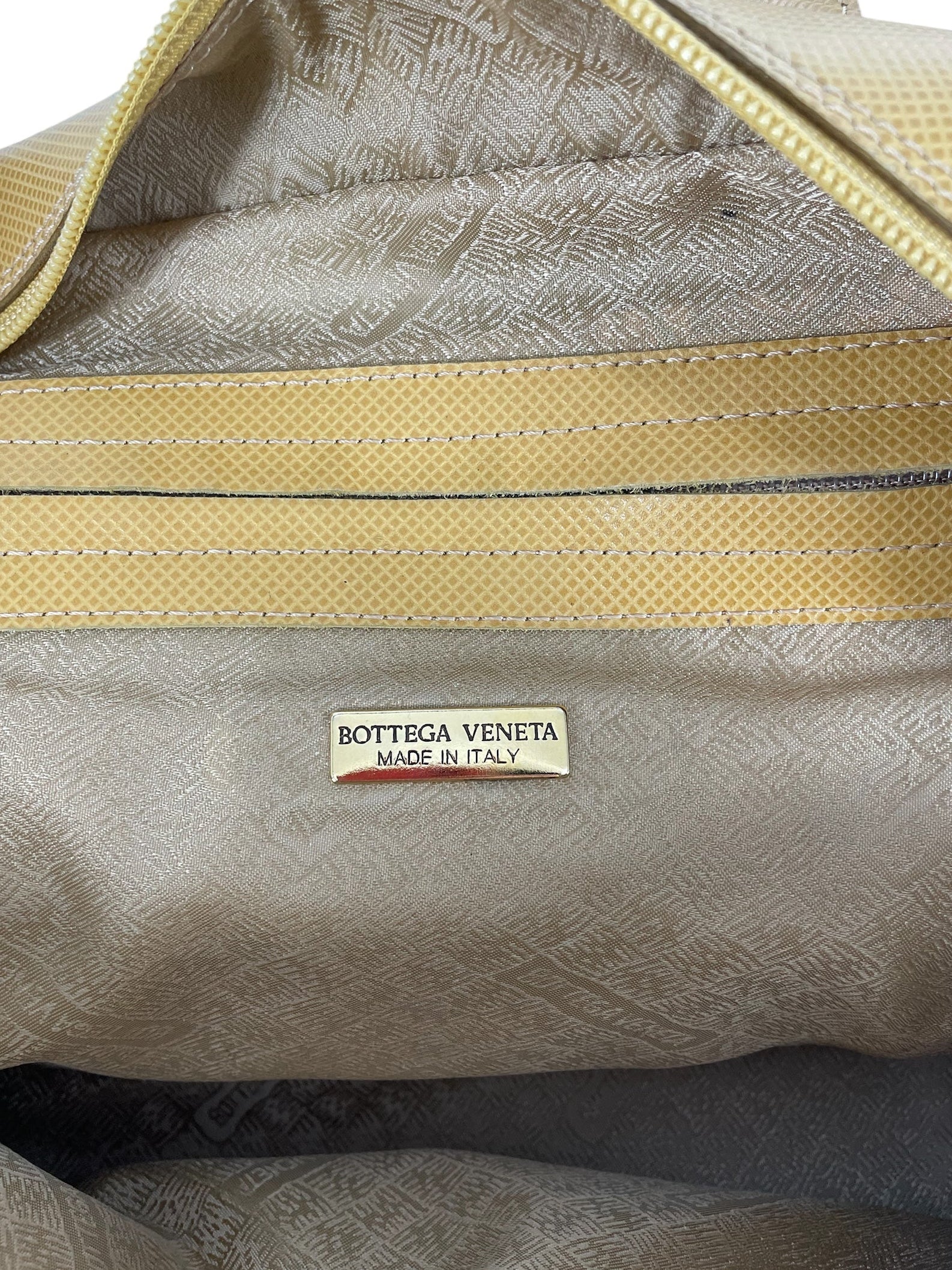BOTTEGA VENETA/Hand Bag/Leather/YEL/BOSTON BAG TOP HANDLE