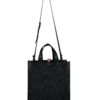 THOM BROWNE. NEW YORK/Tote Bag/Leather/BLK/THOM BROWNE BLK TOTE
