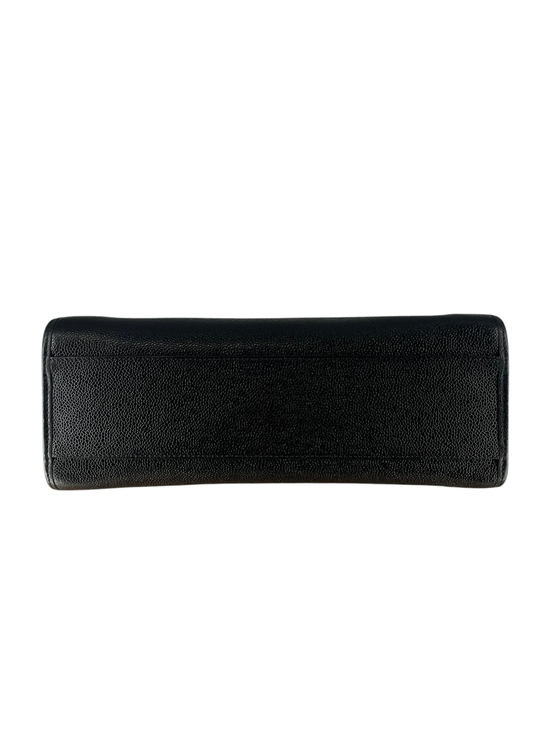 THOM BROWNE. NEW YORK/Tote Bag/Leather/BLK/THOM BROWNE BLK TOTE