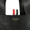 THOM BROWNE. NEW YORK/Tote Bag/Leather/BLK/THOM BROWNE BLK TOTE