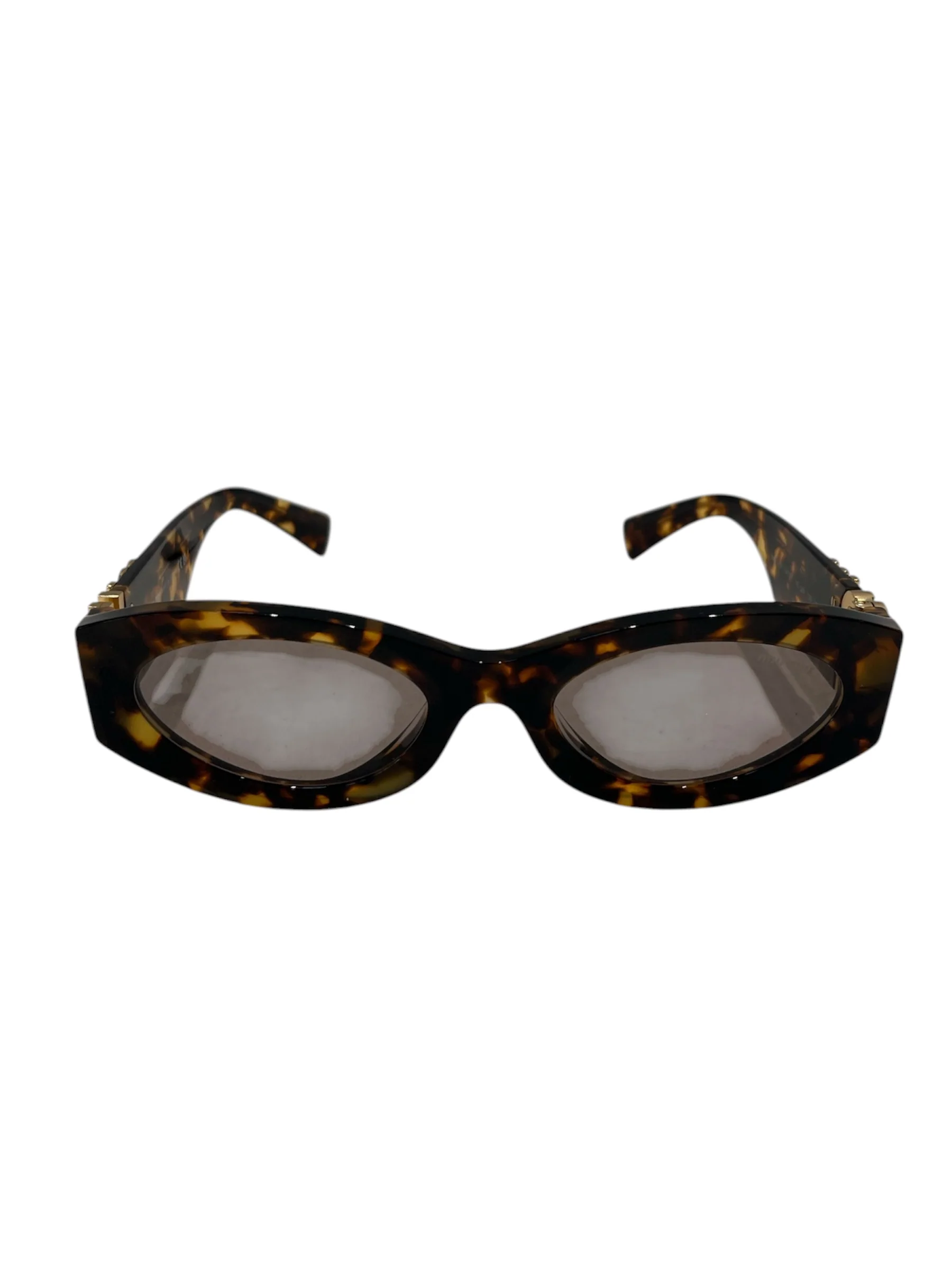 MIU MIU/Sunglasses/All Over Print/Plastic/BRD/Oval/bp13784285h