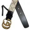 GUCCI/Belt/Monogram/Leather/KHK/GG Supreme canvas small buckle