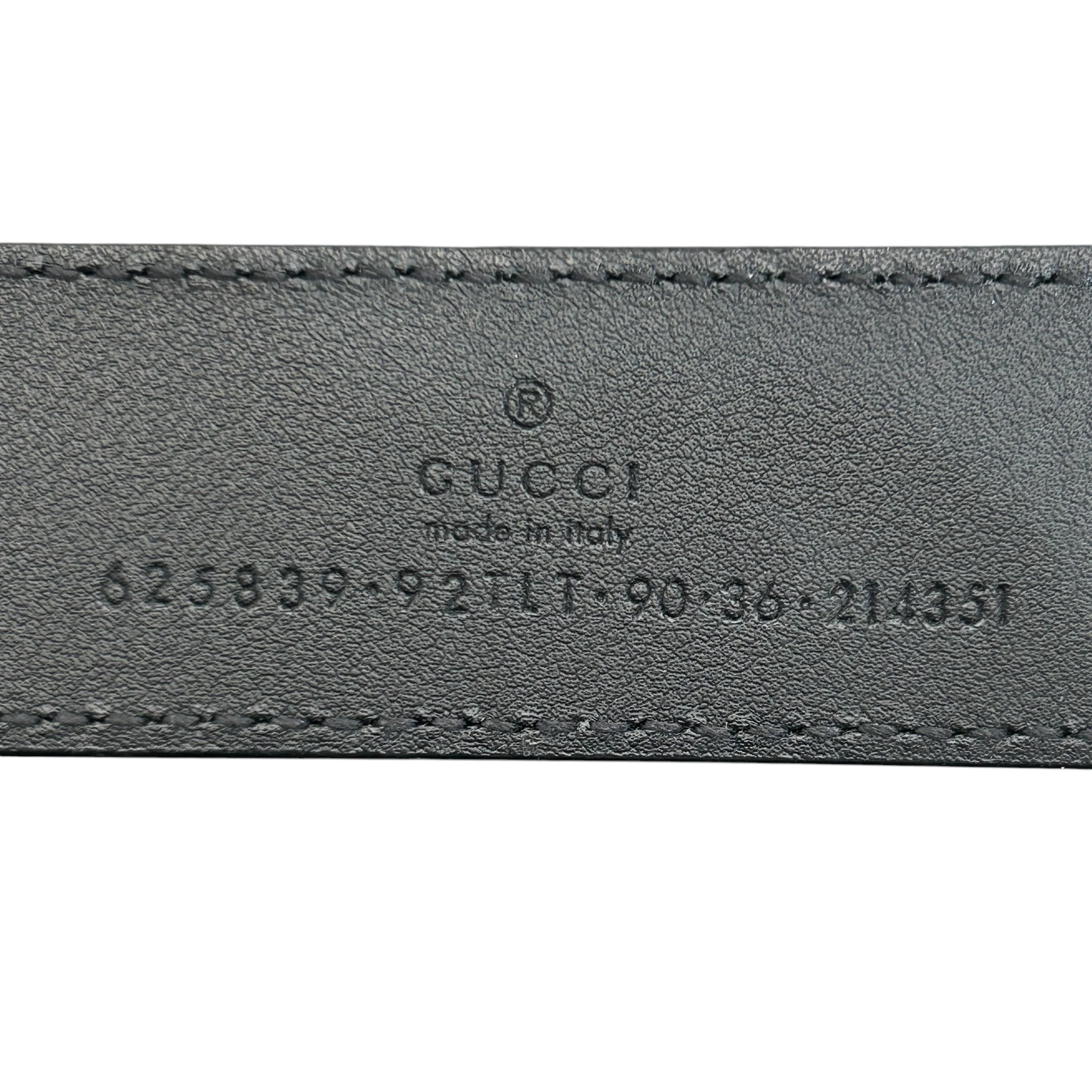 GUCCI/Belt/Monogram/Leather/KHK/GG Supreme canvas small buckle