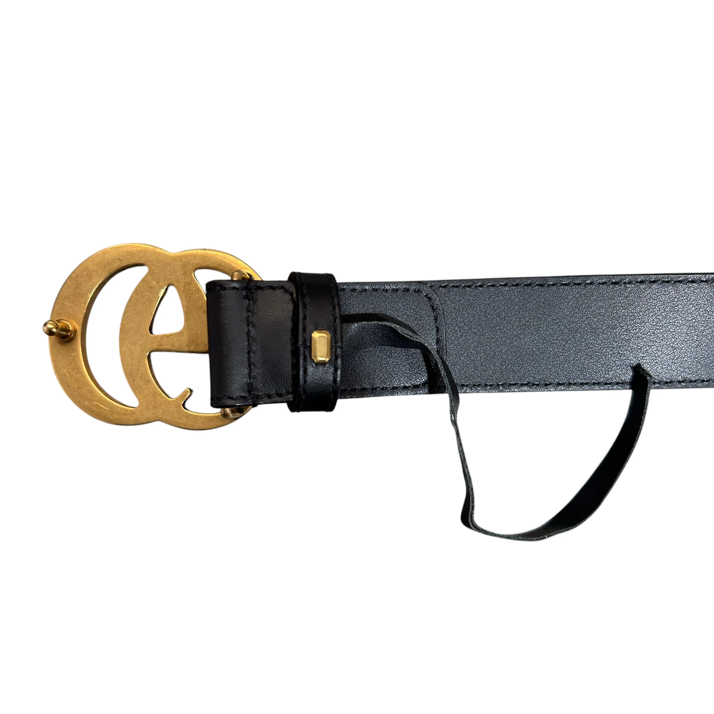 GUCCI/Belt/Monogram/Leather/KHK/GG Supreme canvas small buckle