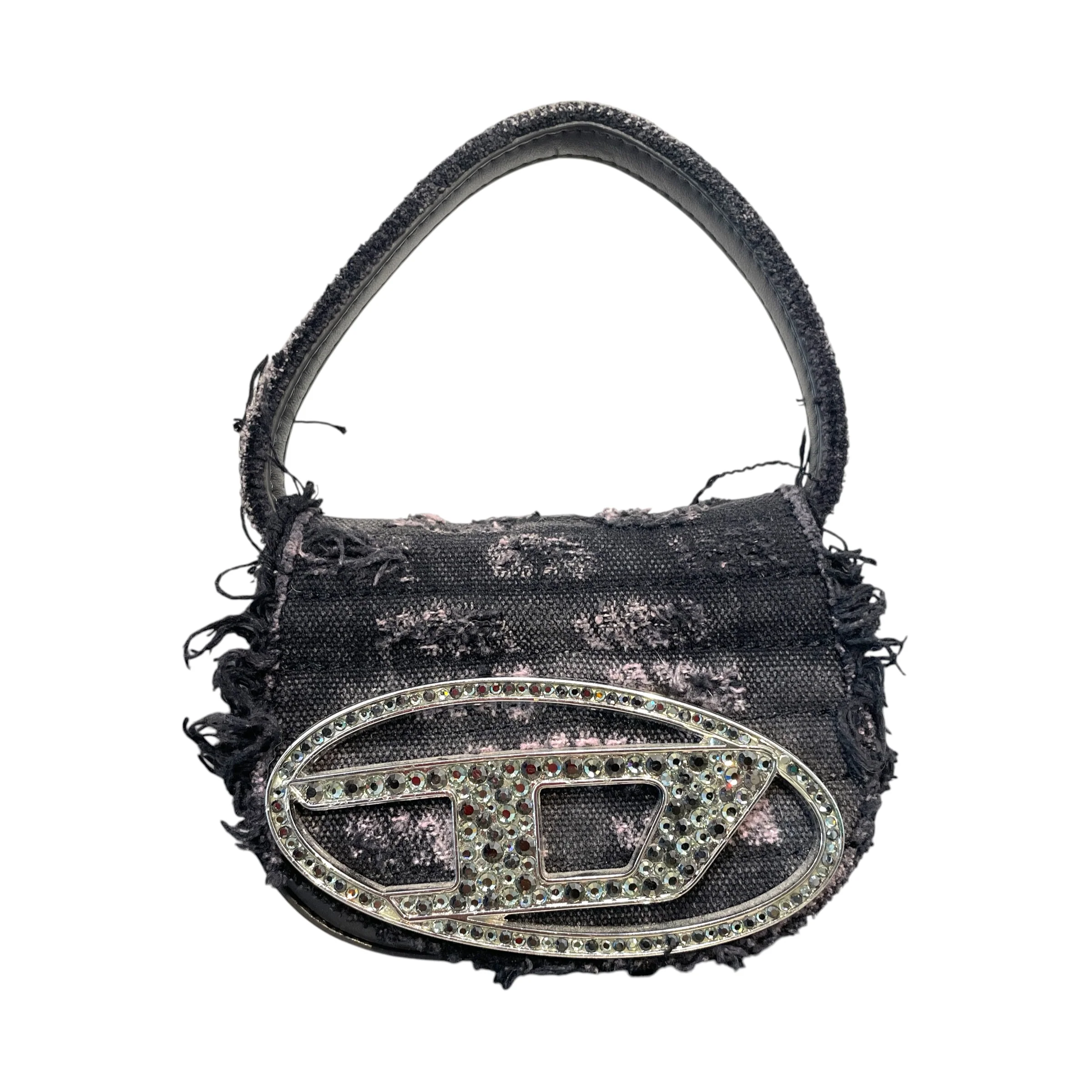 DIESEL/Bag/All Over Print/Denim/GRY/1DR XS Distressed Bag