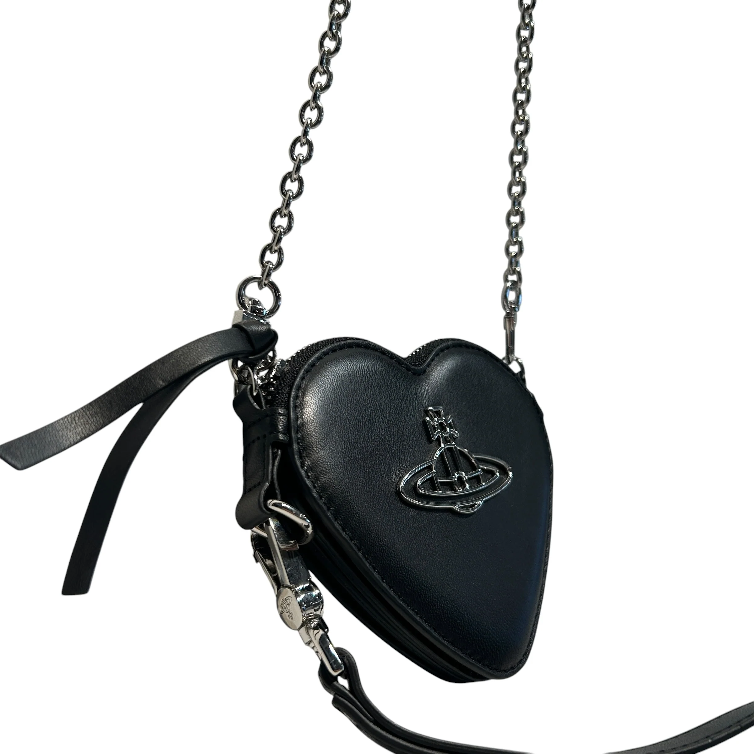 2385-vivienne-westwood-cross-body-bag-leather-blk-nappa-thin-line-heart-wristlet-6.webp Vivienne Westwood/Cross Body Bag/Leather/BLK/nappa thin line heart wristlet