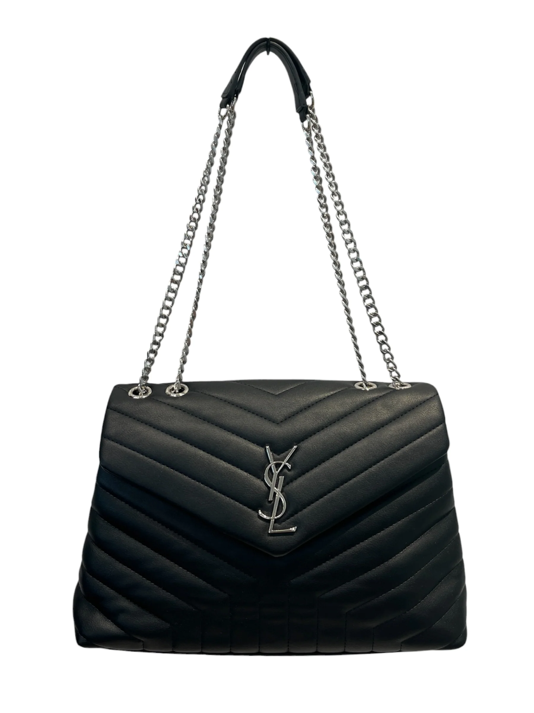 2389-yves-saint-laurent-hand-bag-leather-blk--1.webp YVES SAINT LAURENT/Hand Bag/Leather/BLK/