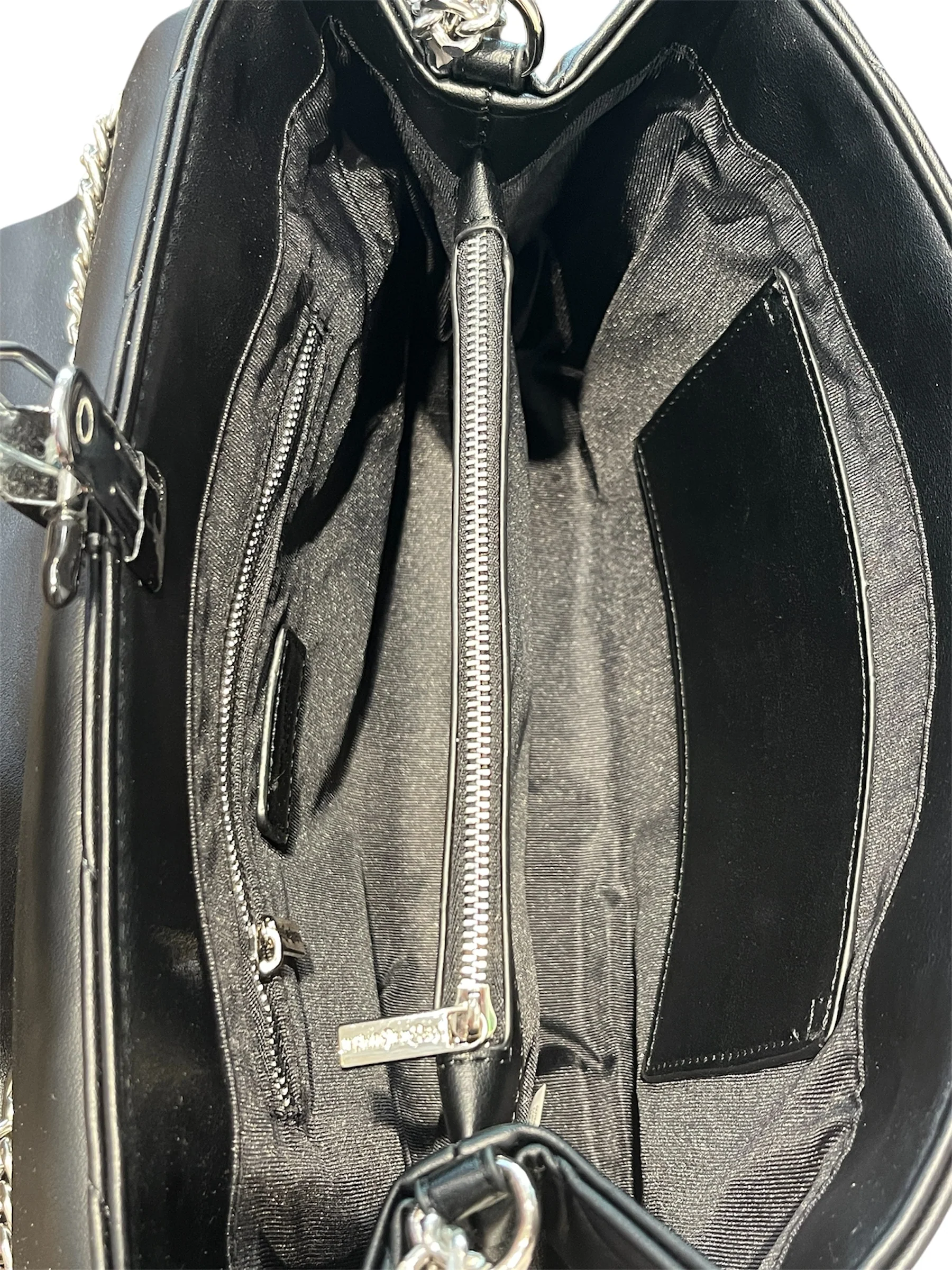 YVES SAINT LAURENT/Hand Bag/Leather/BLK/