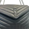 YVES SAINT LAURENT/Hand Bag/Leather/BLK/