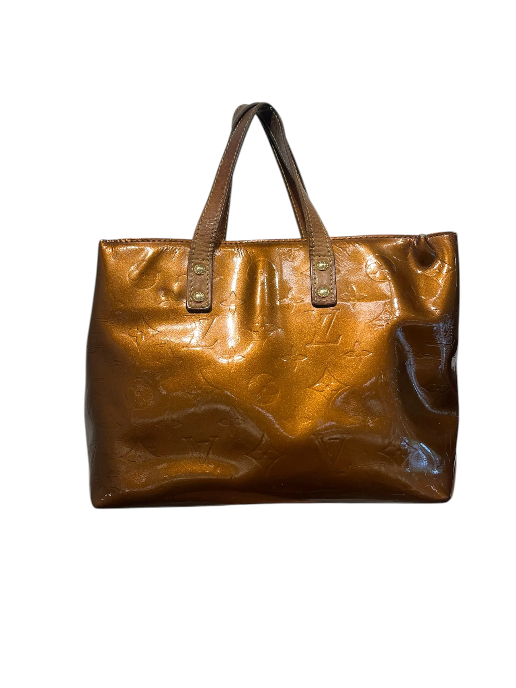 LOUIS VUITTON/Hand Bag/Monogram/Leather/BRW/TH1002/VERNIS MINI