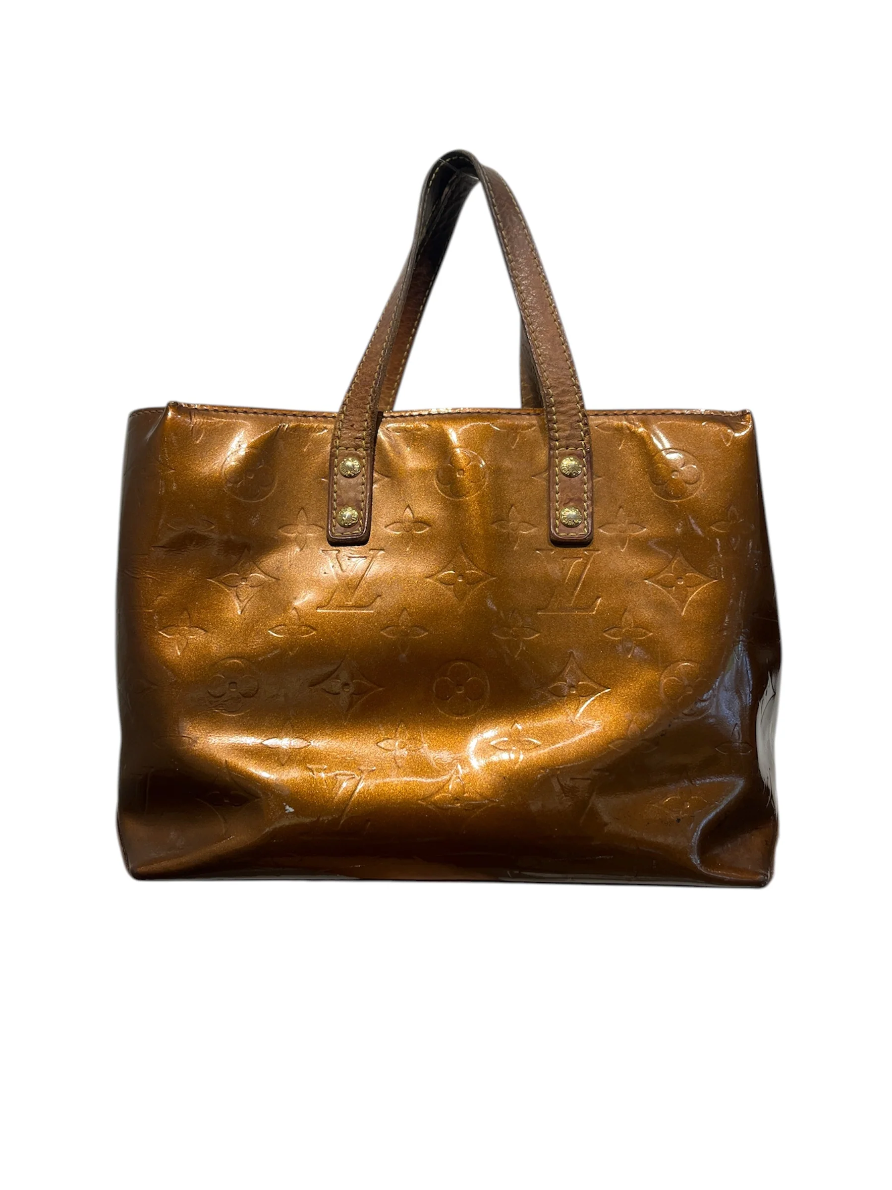 LOUIS VUITTON/Hand Bag/Monogram/Leather/BRW/TH1002/VERNIS MINI