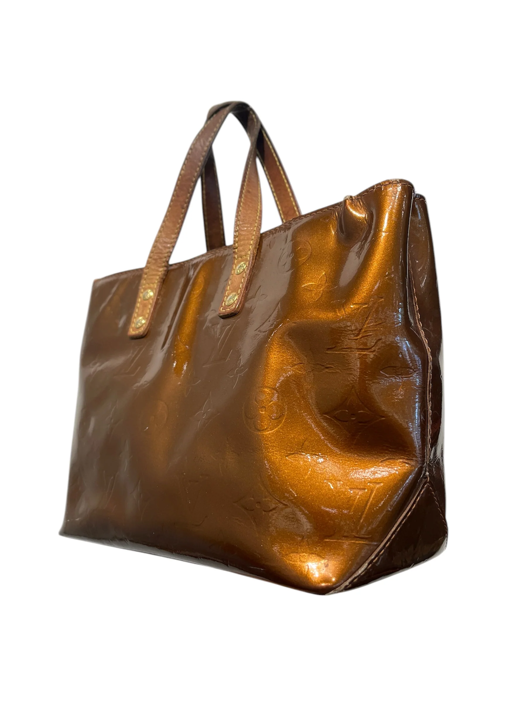 LOUIS VUITTON/Hand Bag/Monogram/Leather/BRW/TH1002/VERNIS MINI