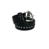 GOLDEN GOOSE/Belt/Leather/BLK/leather over studs
