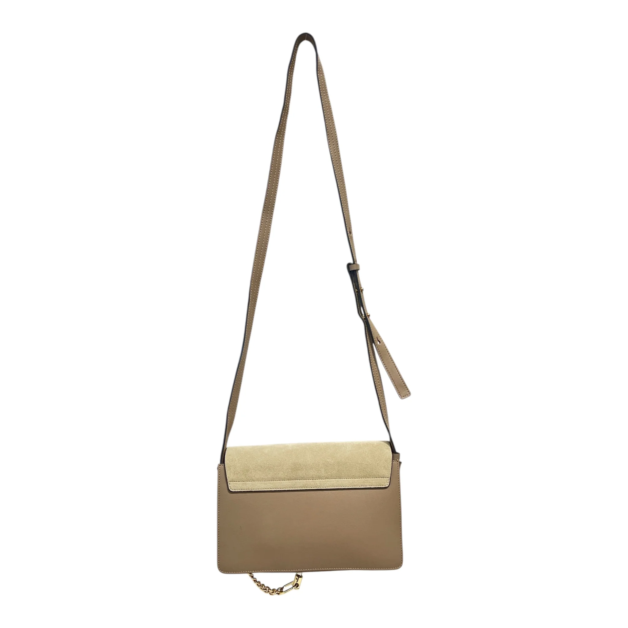 Chloe/Cross Body Bag/Leather/GRY/FRAYE BAG/ MIXED METALS BUCKLE