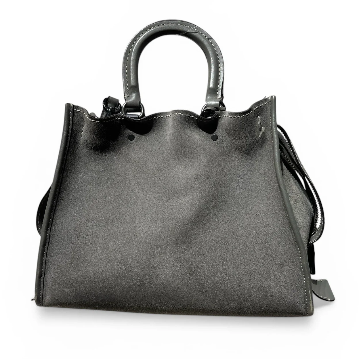 COACH/Hand Bag/Suede/GRY/ROUGE BAG LARGE