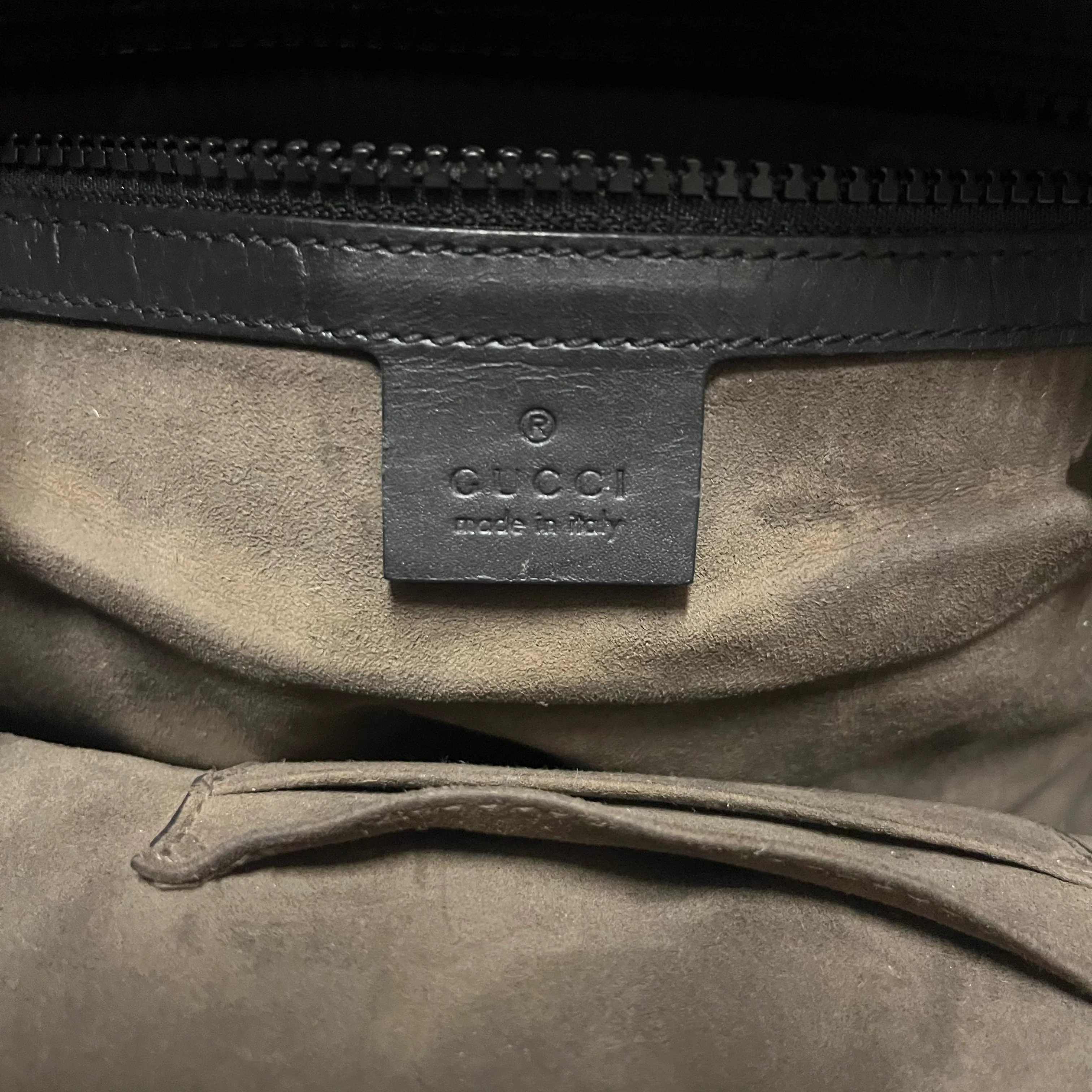 GUCCI/Backpack/Leather/KHK/mini backpackq