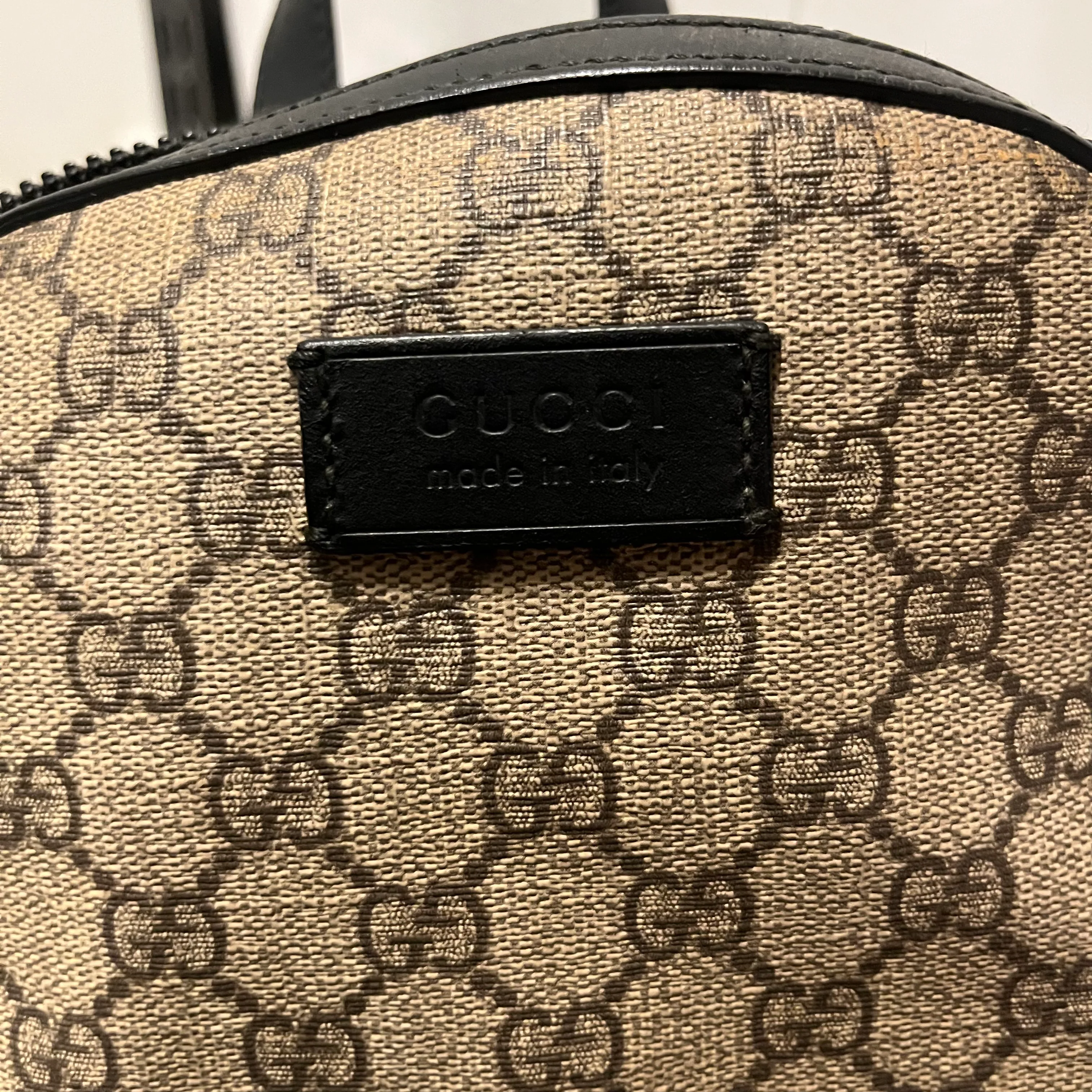 GUCCI/Backpack/Leather/KHK/mini backpackq
