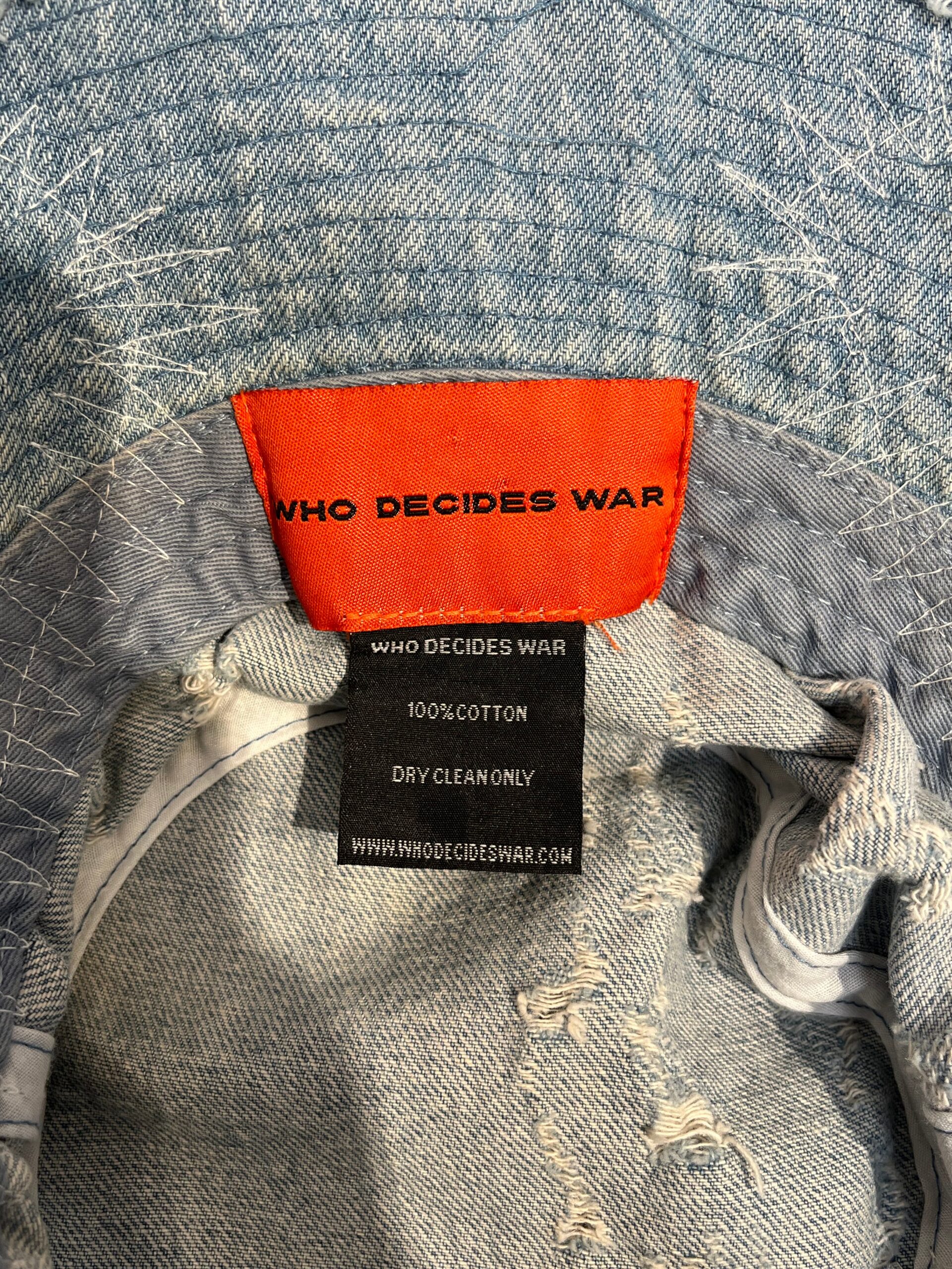 WHO DECIDES WAR/Bucket Hat/Cotton/IDG/logo patch crown of thorns