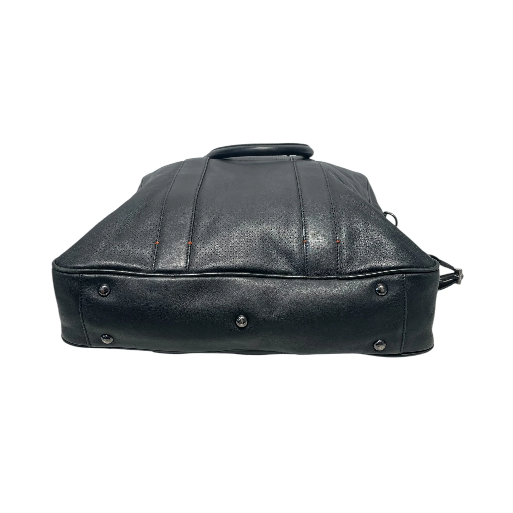 MCM/Briefcase/Leather/BLK/