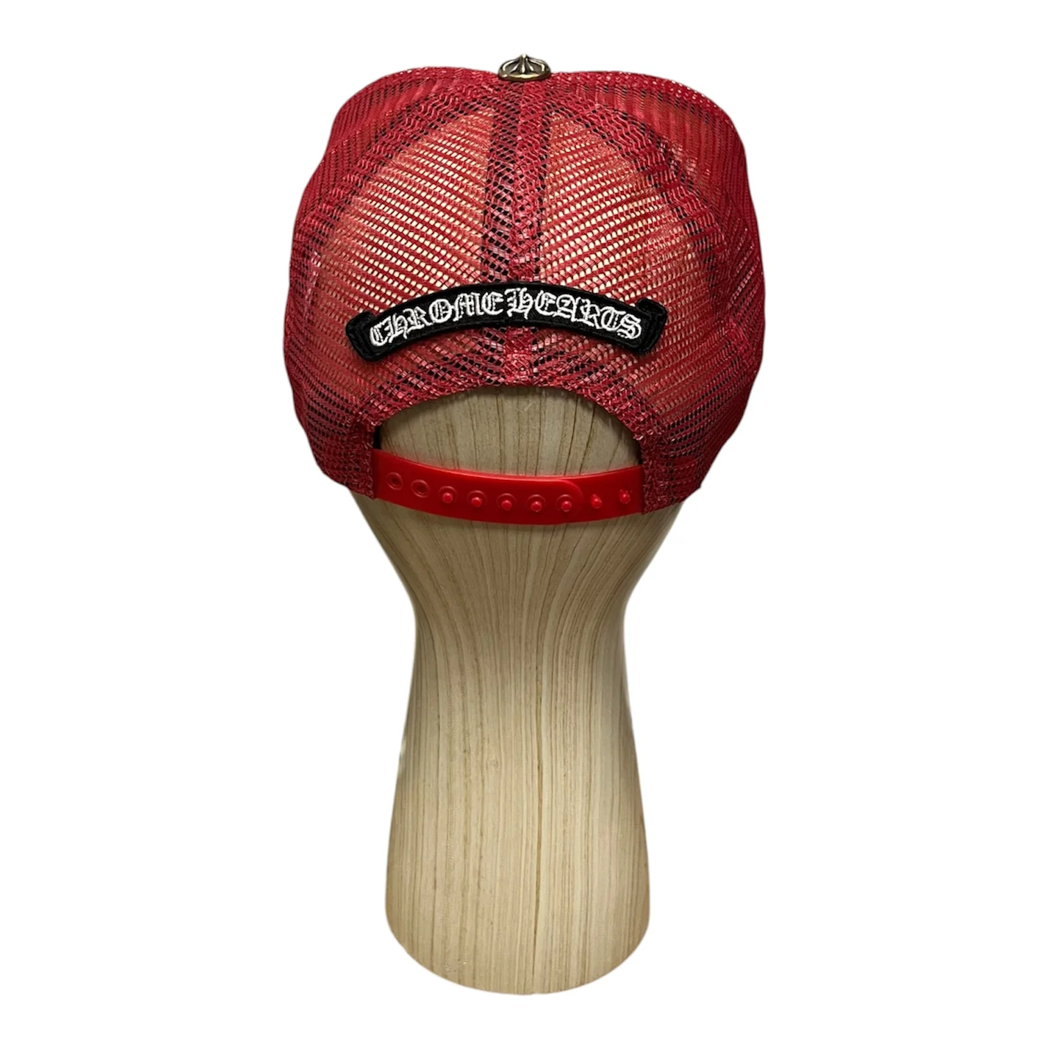 CHROME HEARTS/Trucker Cap/Cotton/RED/fuck u script trucker .925