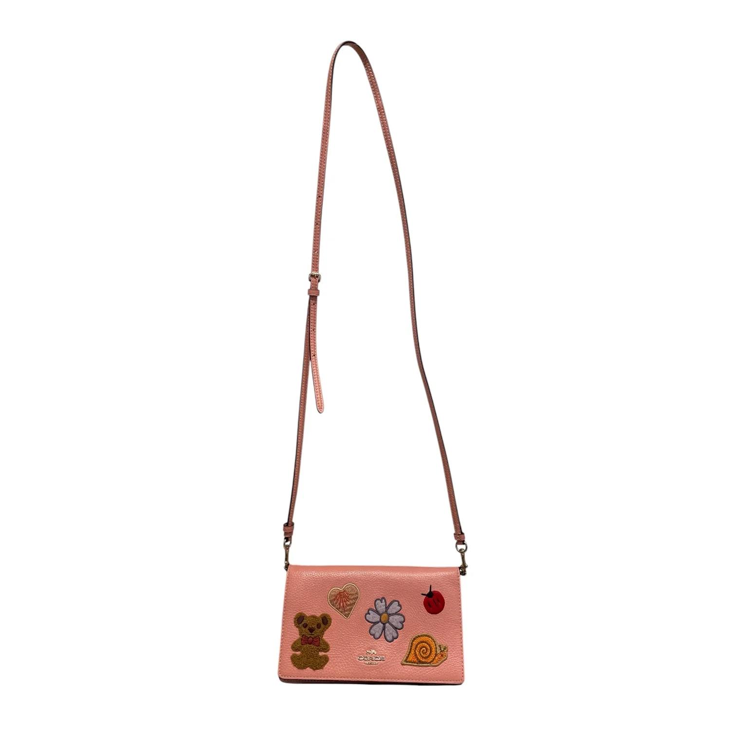 COACH/Cross Body Bag/PNK/creature patches