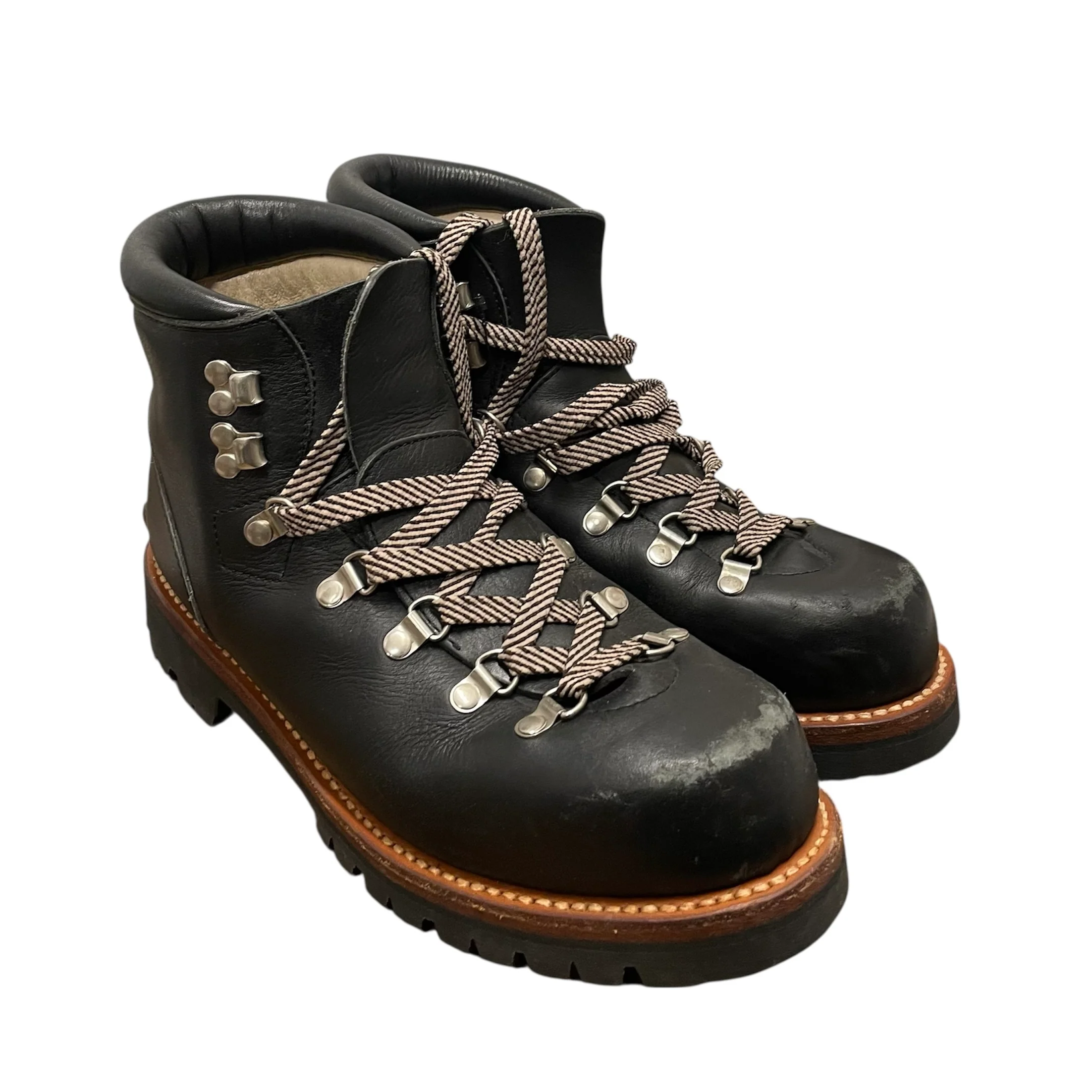 BAPE STA!/Lace Up Boots/US 10/Leather/BLK/VIBRAM SOLE