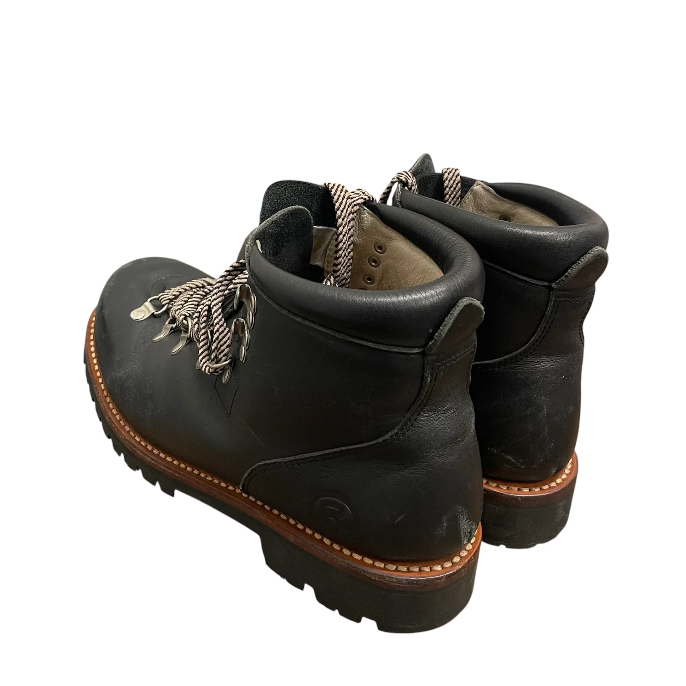 BAPE STA!/Lace Up Boots/US 10/Leather/BLK/VIBRAM SOLE