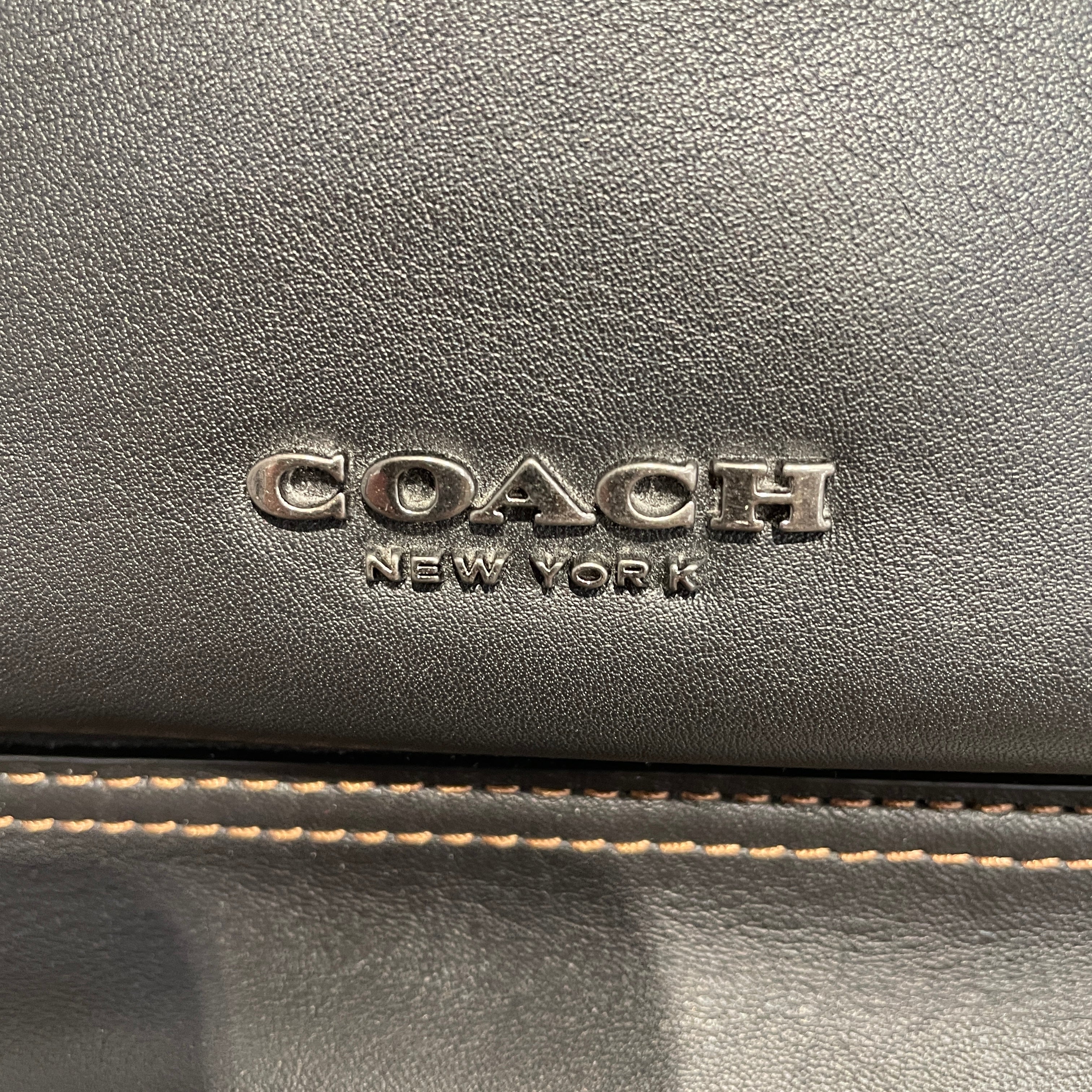 COACH/Backpack/Leather/BLK/graham rucksack