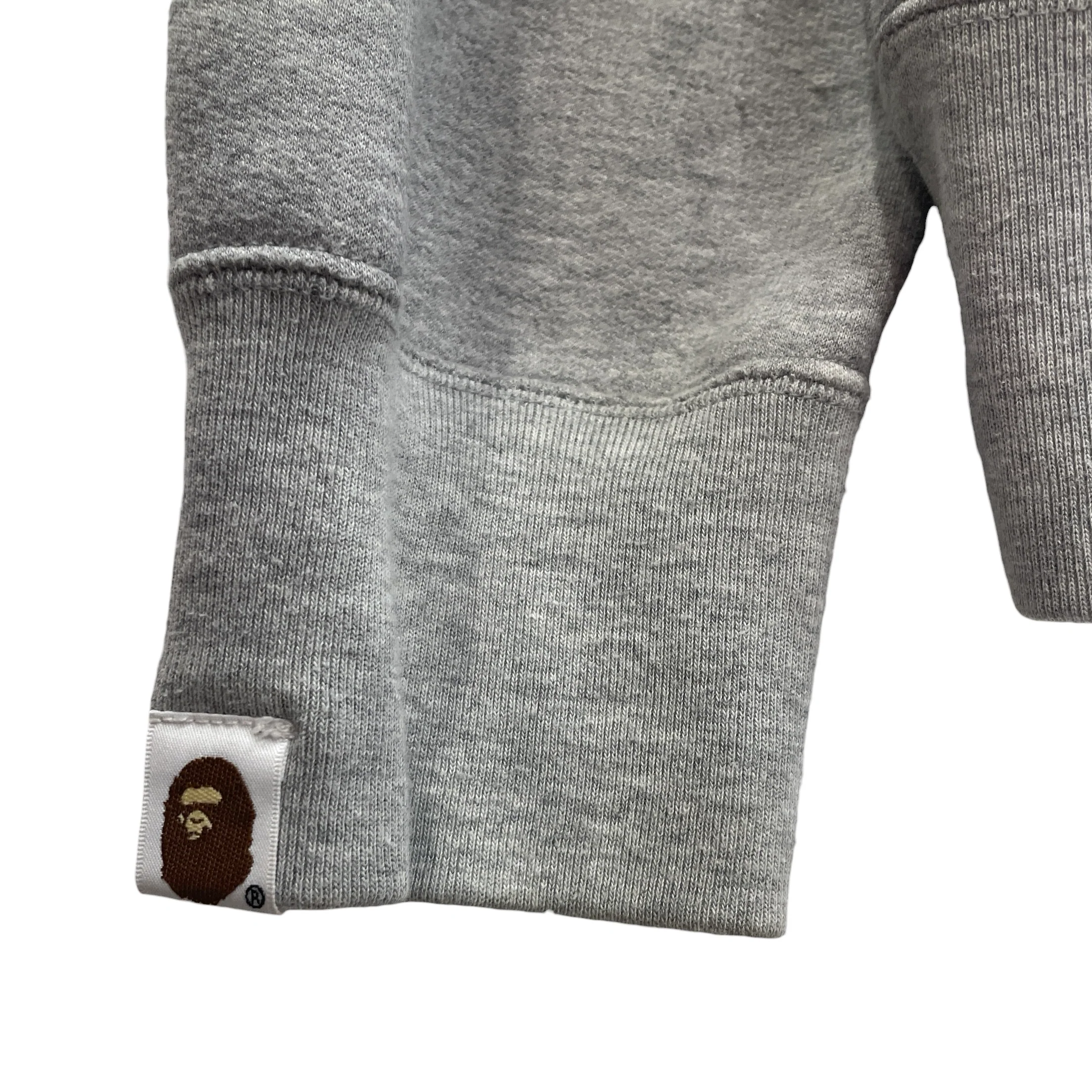 A BATHING APE/Hoodie/L/Cotton/GRY/FAMILY BAG HOODIE