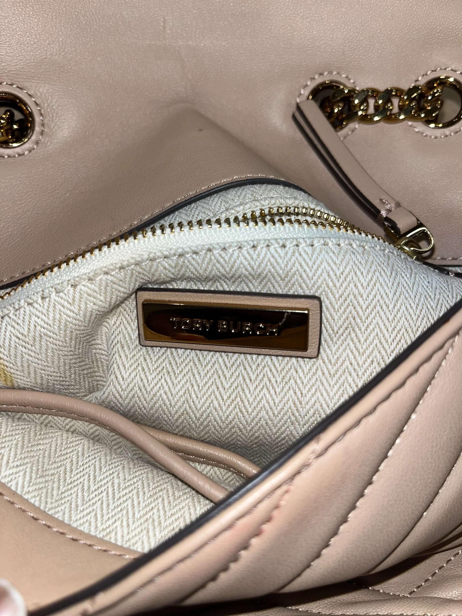 TORY BURCH/Cross Body Bag/Leather/BEG/