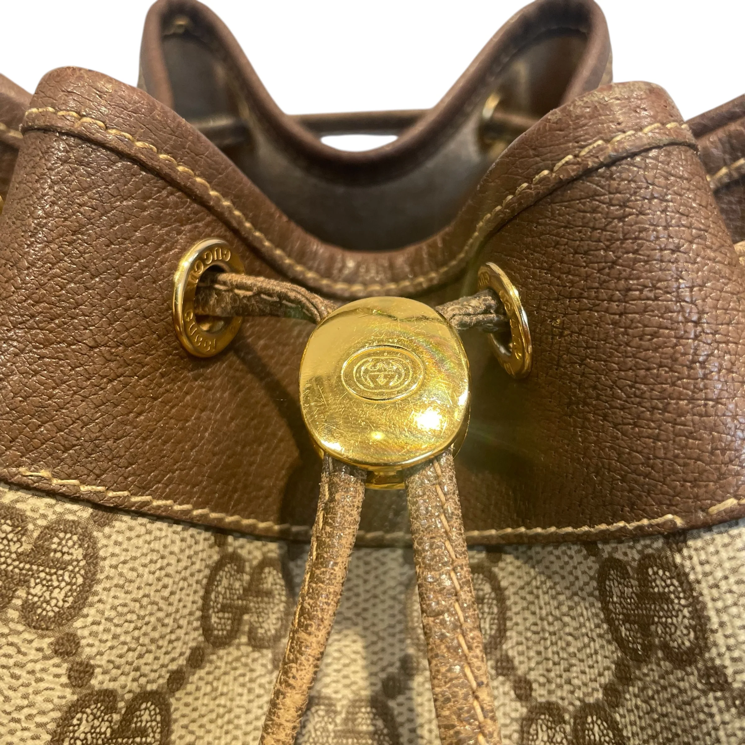 GUCCI/Bag/Monogram/BRW/bucket bag/green red stripe
