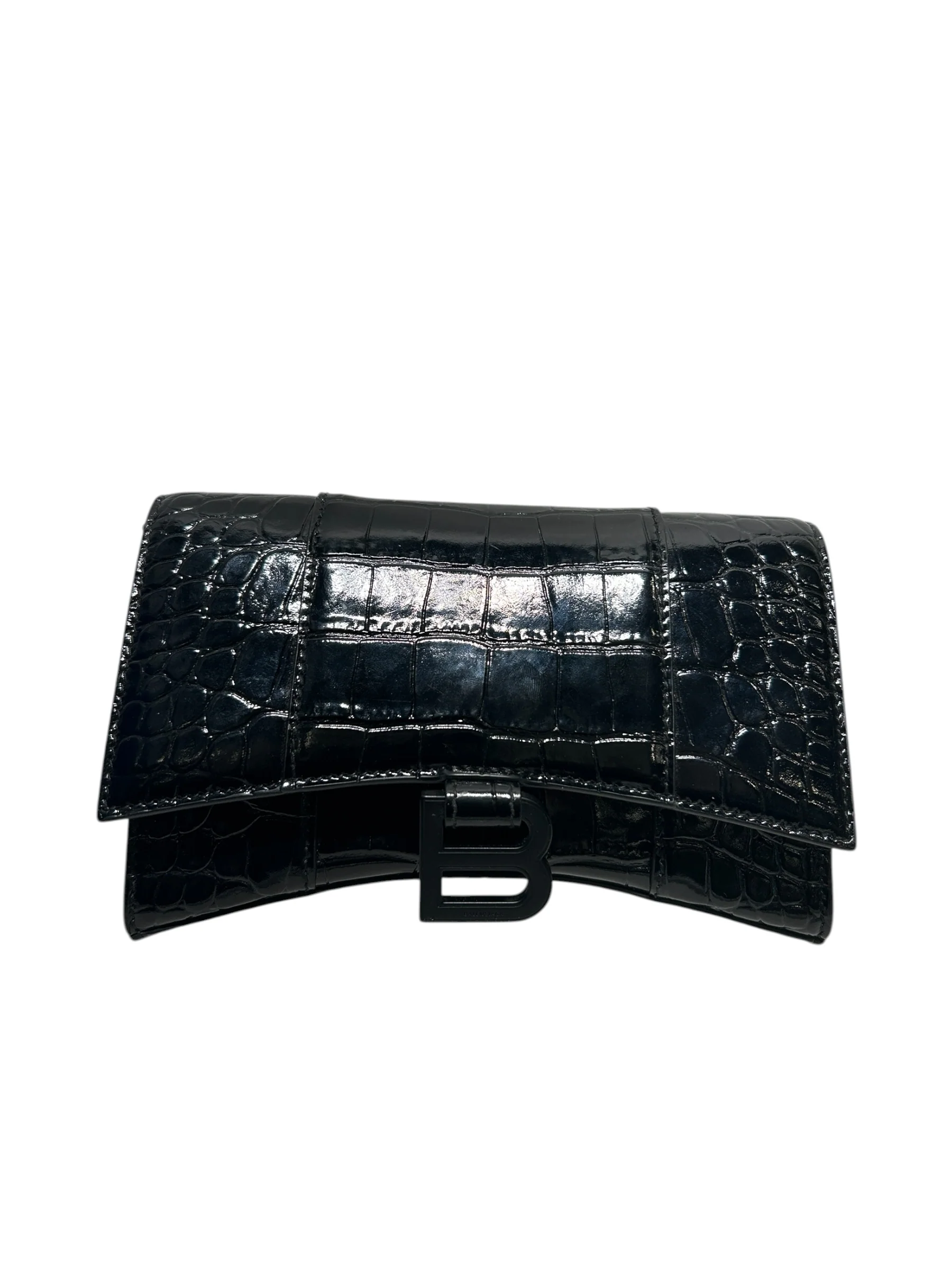BALENCIAGA/Bag/Animal Pattern/Leather/BLK/Embossed Leather