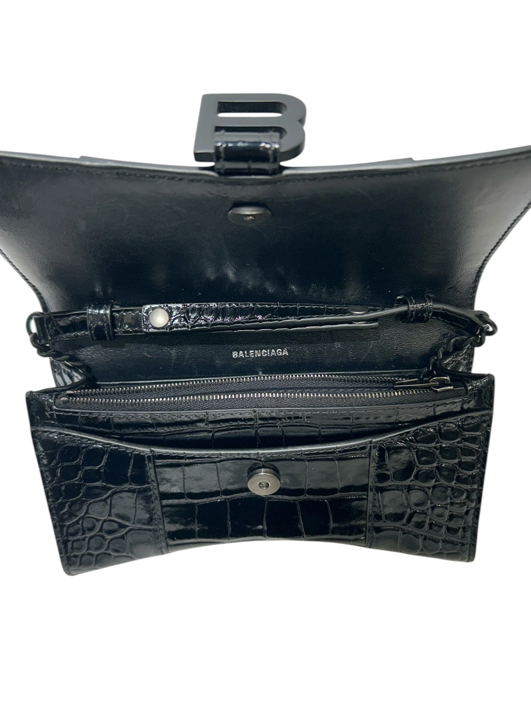 BALENCIAGA/Bag/Animal Pattern/Leather/BLK/Embossed Leather