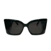 SAINT LAURENT/Sunglasses/Plastic/BLK/Fox/YSL LOGO BLAZE SLM119