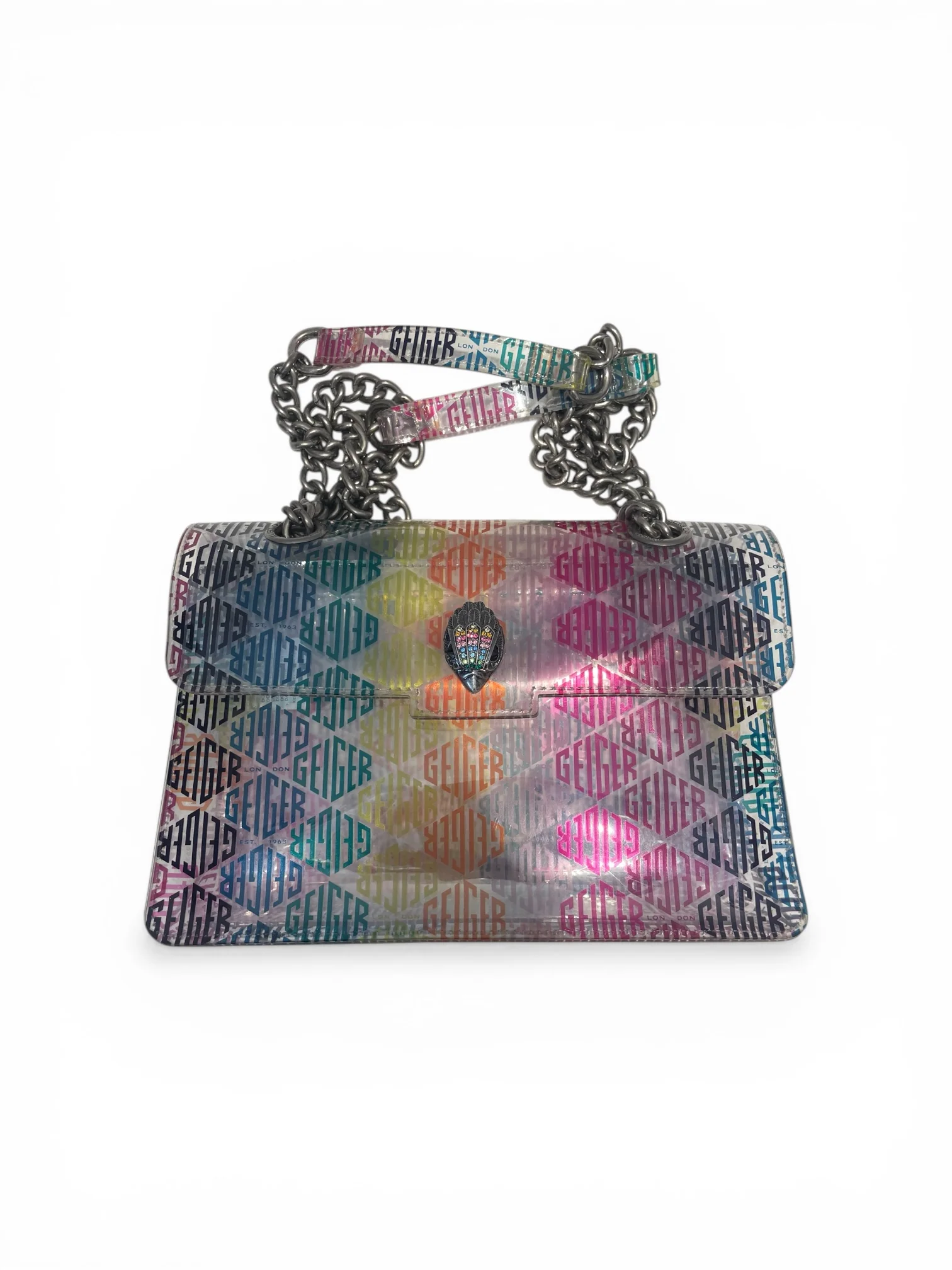 Kurt Geiger/Bag/All Over Print/MLT/Rainbow Kensington Transparent