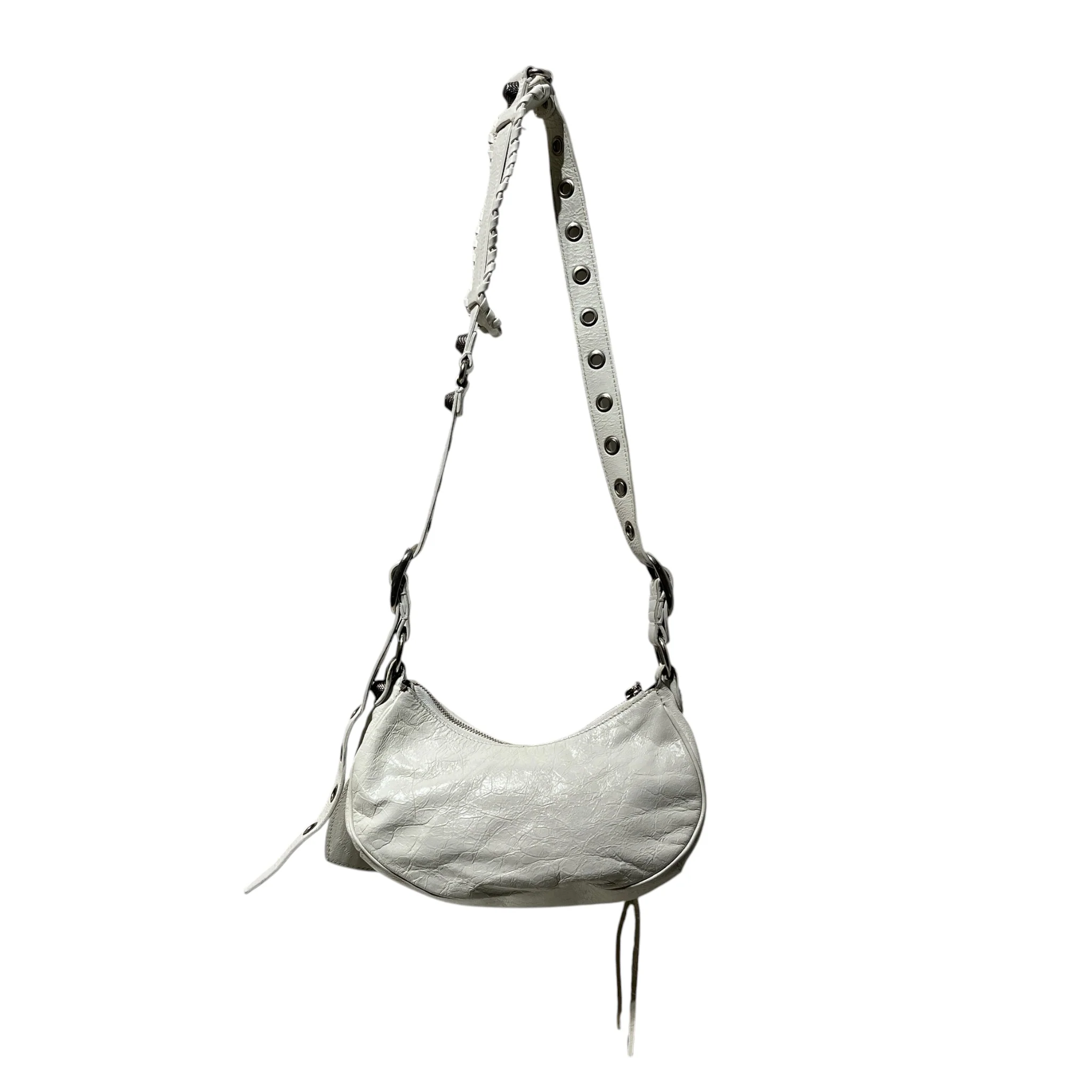 BALENCIAGA/Bag/Leather/WHT/LE CAGOLE XS