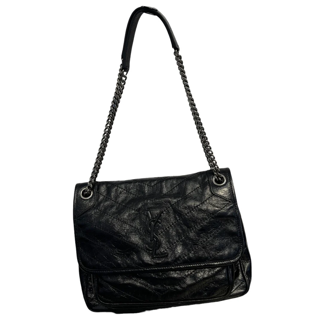 YVES SAINT LAURENT/Cross Body Bag/Leather/BLK/NIKI