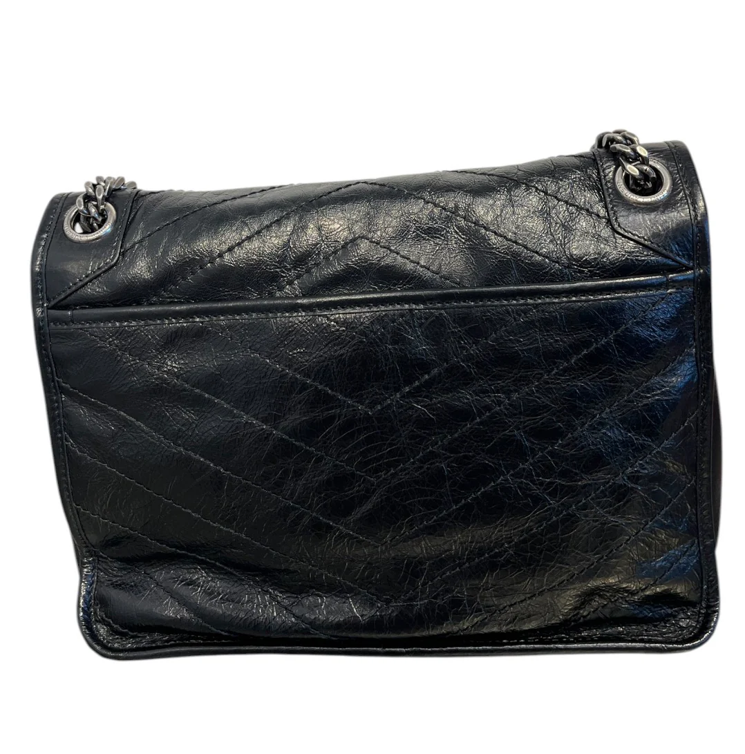 YVES SAINT LAURENT/Cross Body Bag/Leather/BLK/NIKI