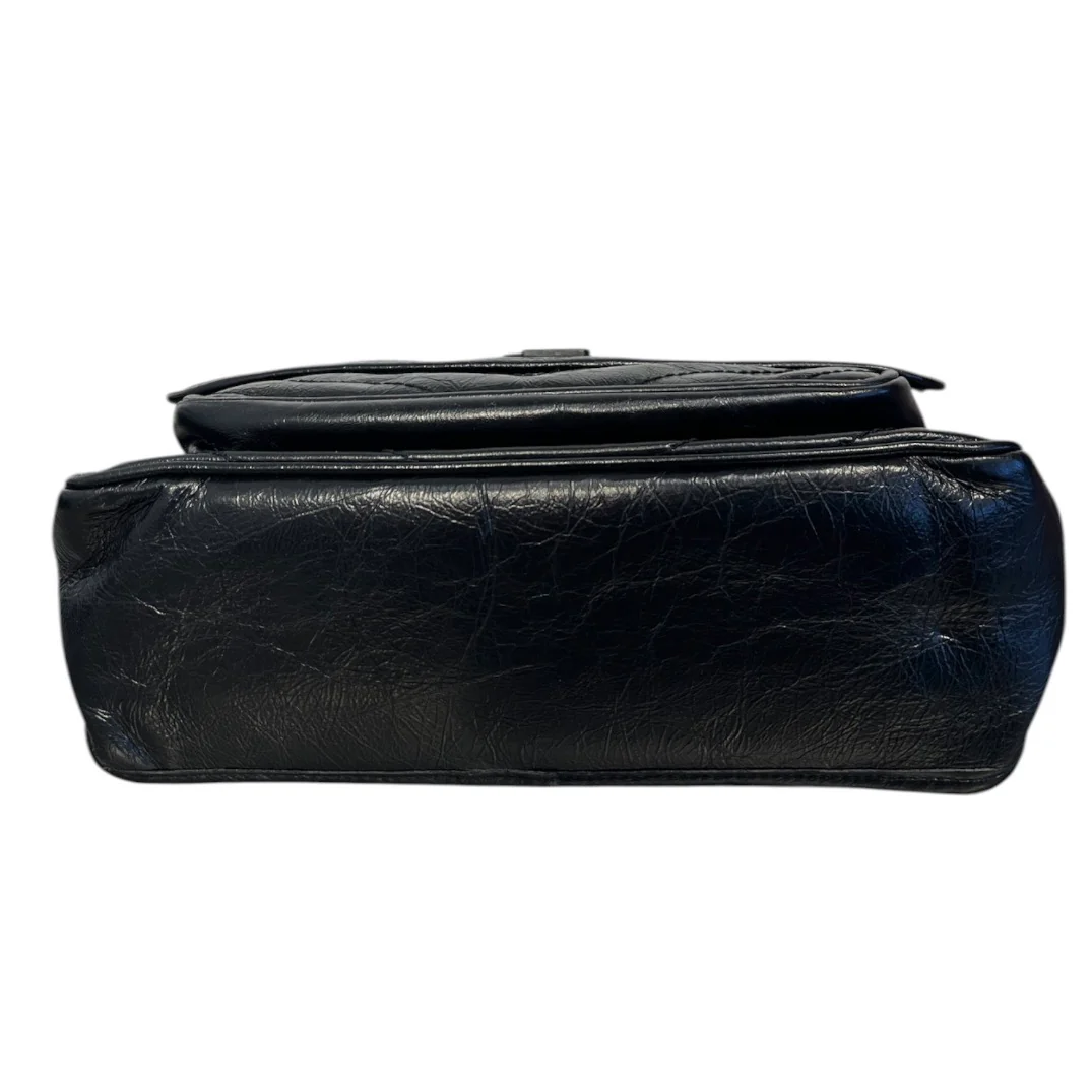 YVES SAINT LAURENT/Cross Body Bag/Leather/BLK/NIKI