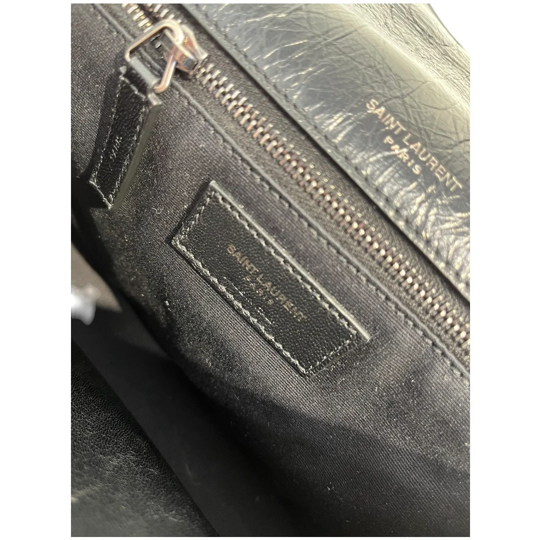 YVES SAINT LAURENT/Cross Body Bag/Leather/BLK/NIKI