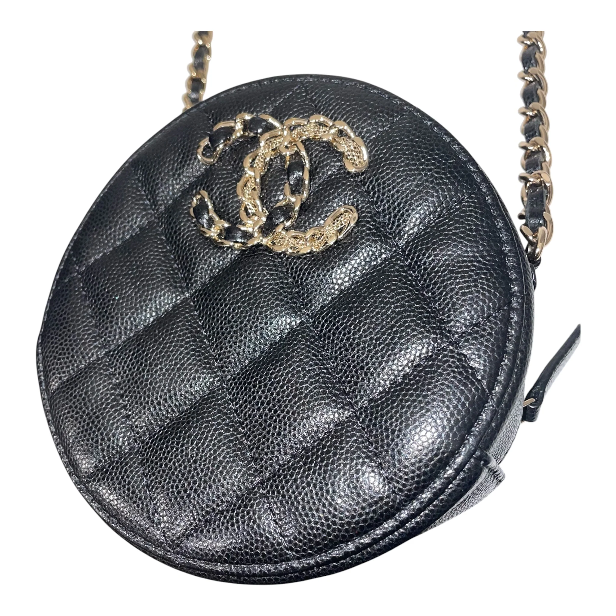 CHANEL/Cross Body Bag/Leather/BLK/french new wave quilted