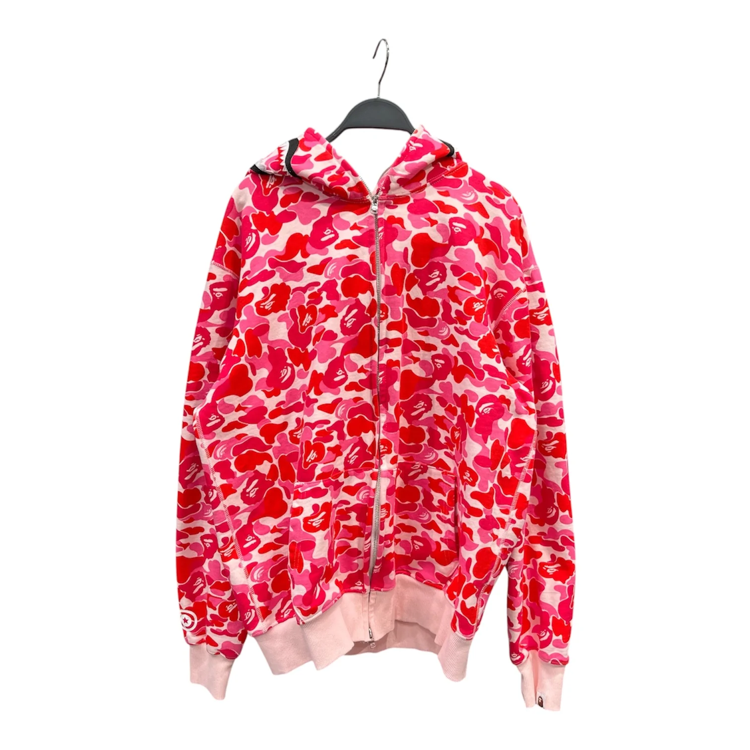 A BATHING APE/Zip Up Hoodie/XXL/All Over Print/Cotton/PNK/ABC SHARK