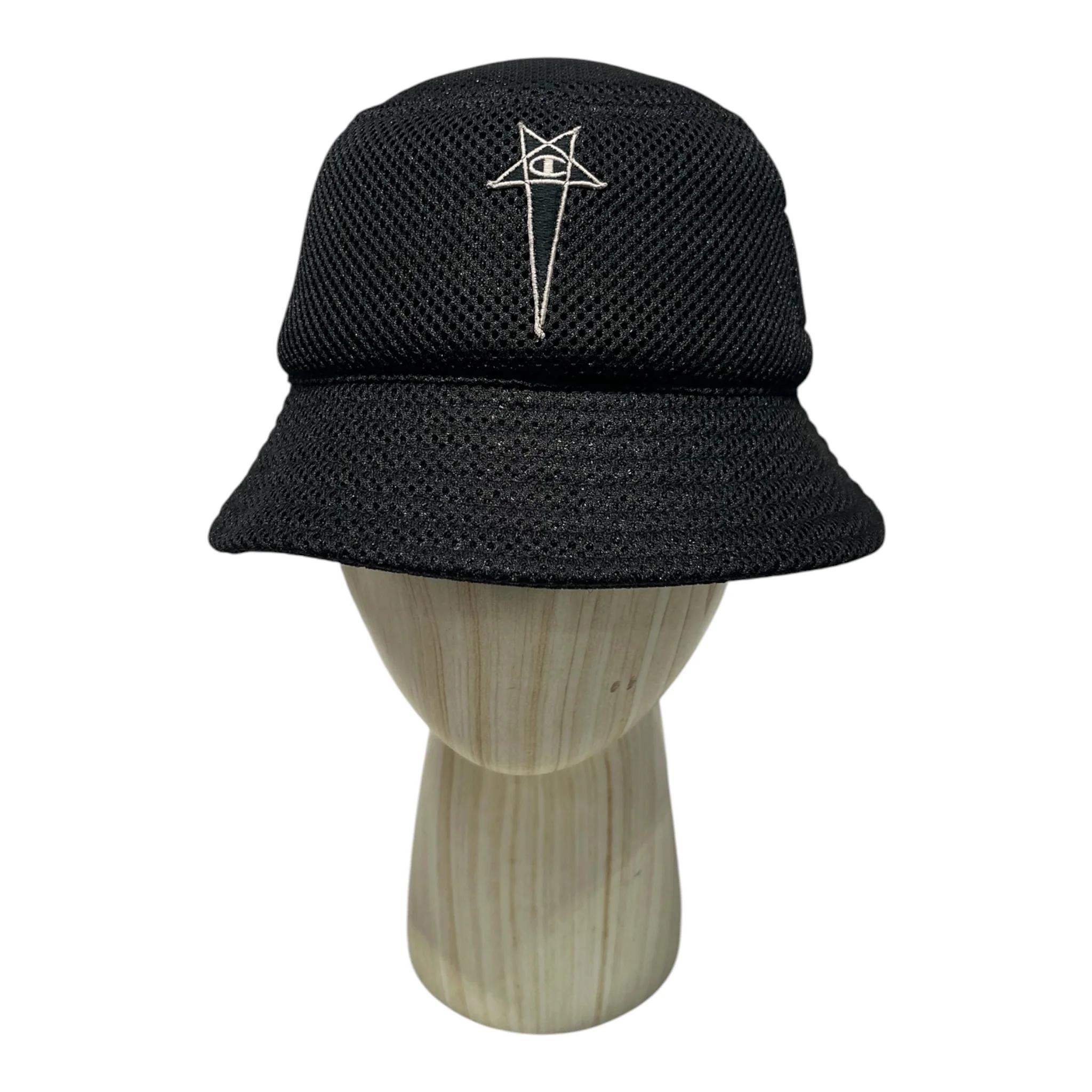 Rick Owens/Bucket Hat/OS/Polyester/BLK/CW02C5796-CHNET3