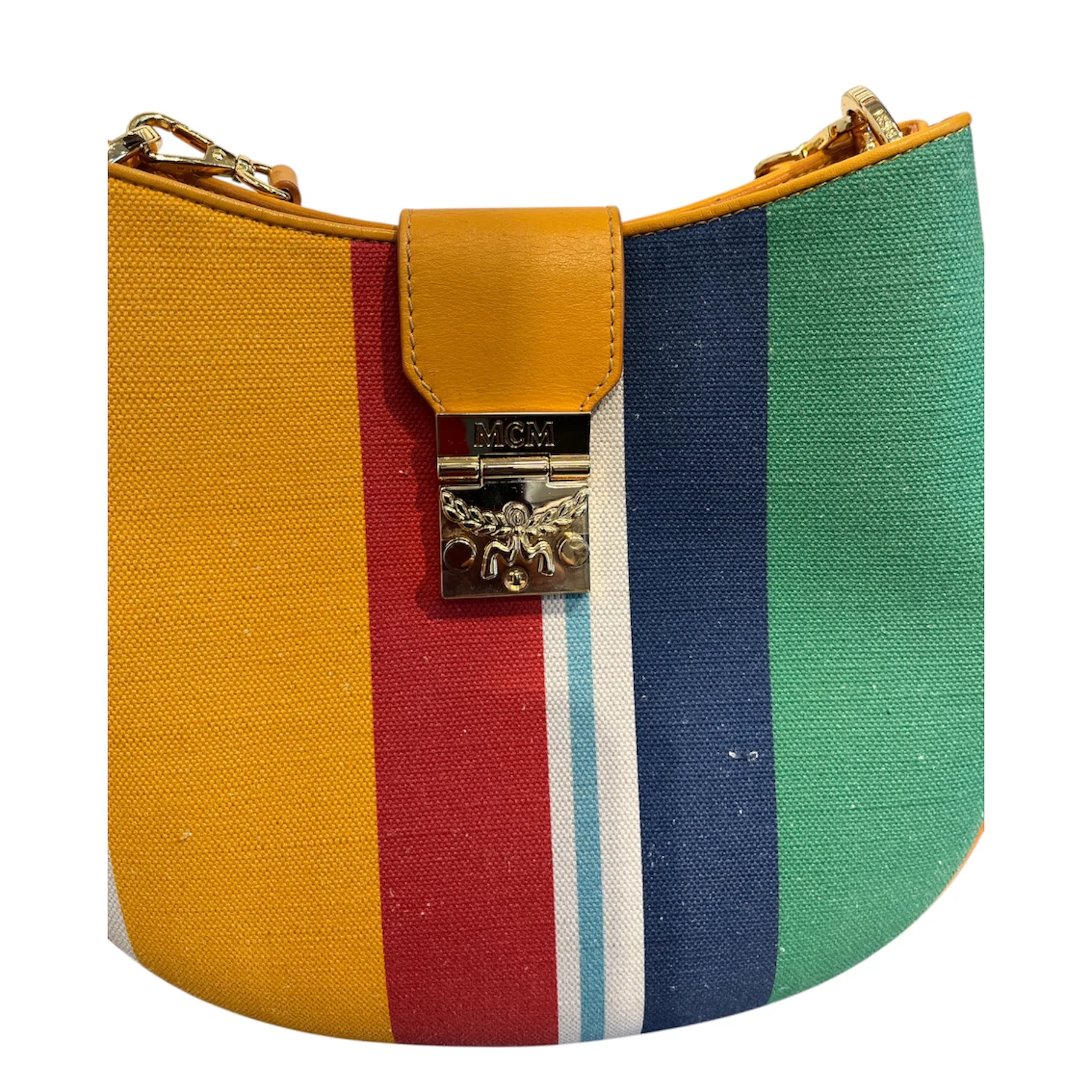 MCM/Cross Body Bag/Stripe/Cotton/MLT/STRIPES