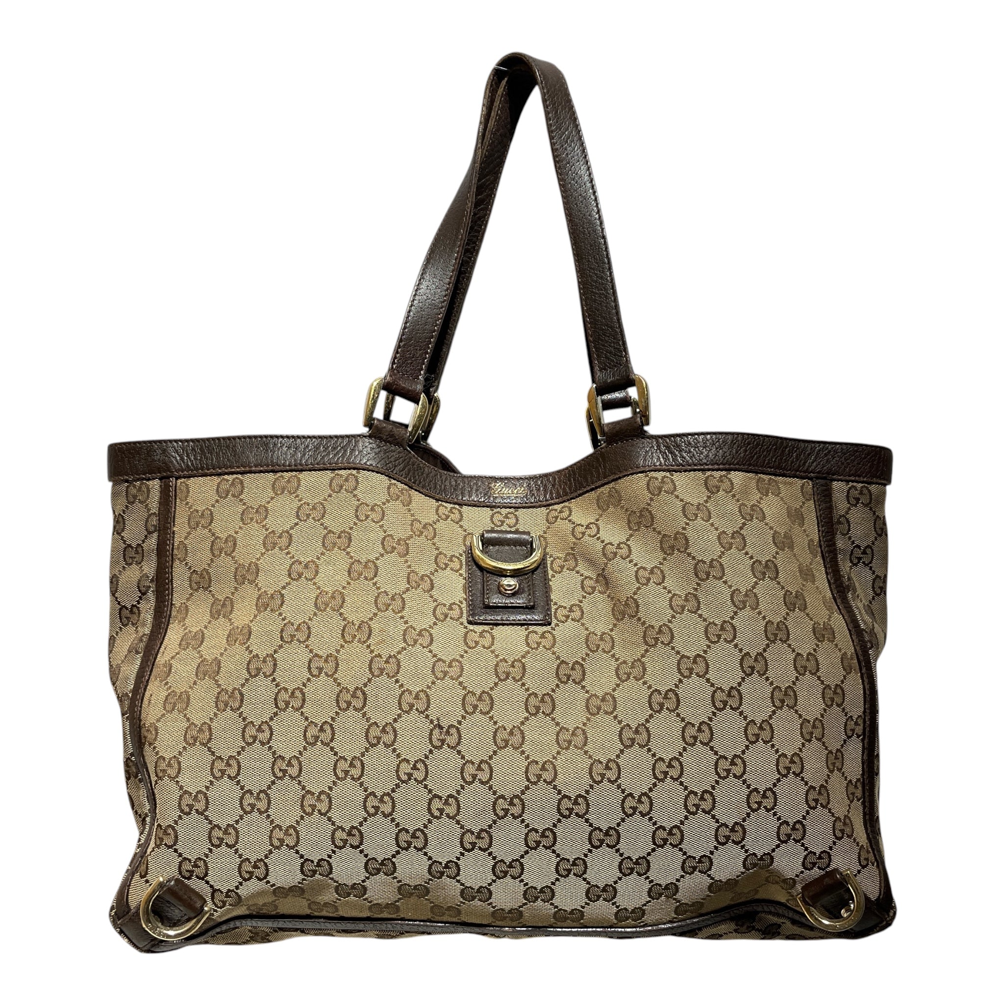 GUCCI/Bag/All Over Print/Leather/BRW/Canvas Abbey