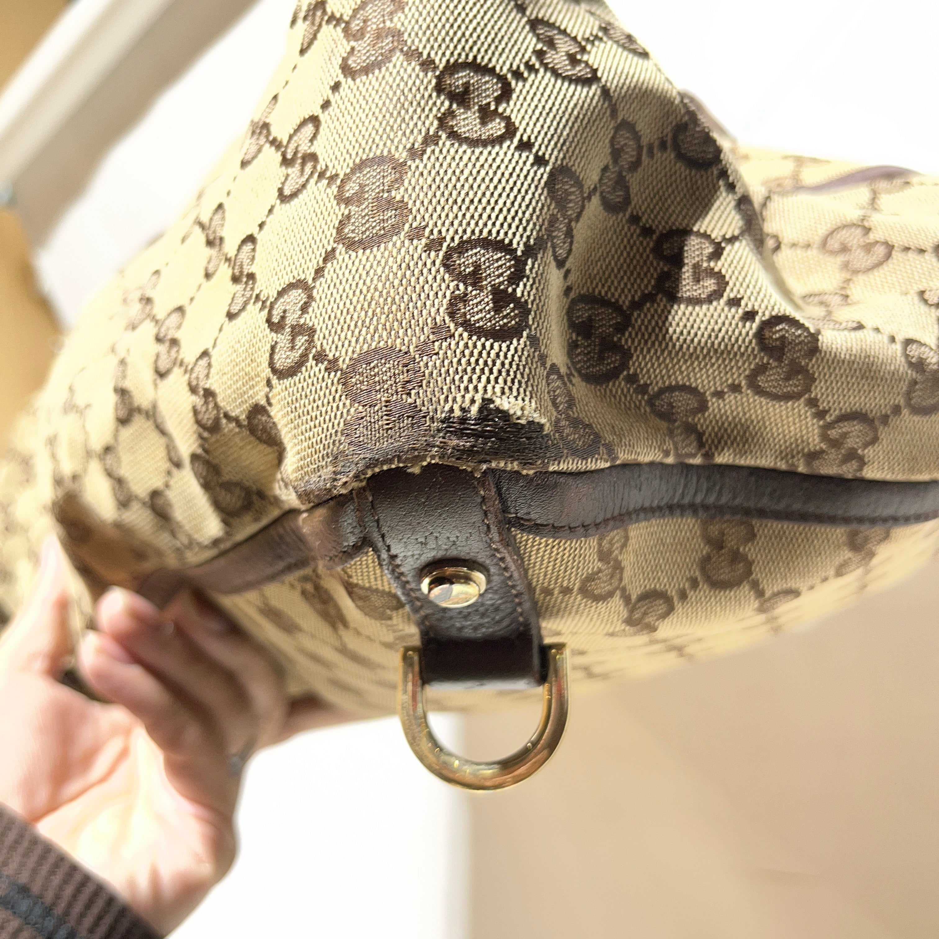 GUCCI/Bag/All Over Print/Leather/BRW/Canvas Abbey