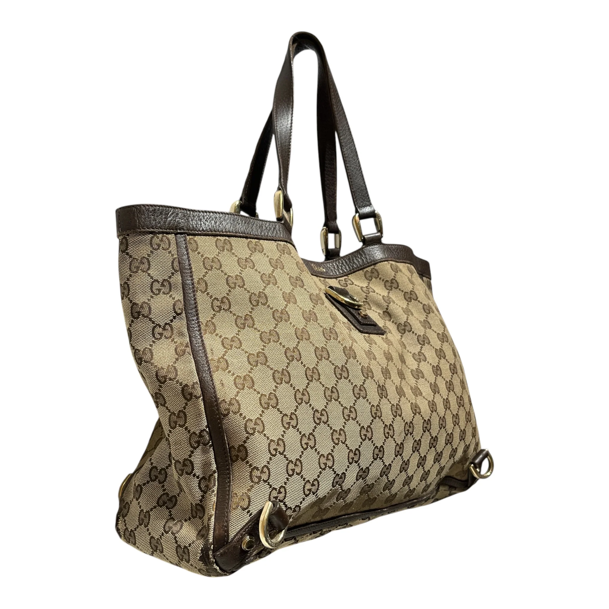 GUCCI/Bag/All Over Print/Leather/BRW/Canvas Abbey