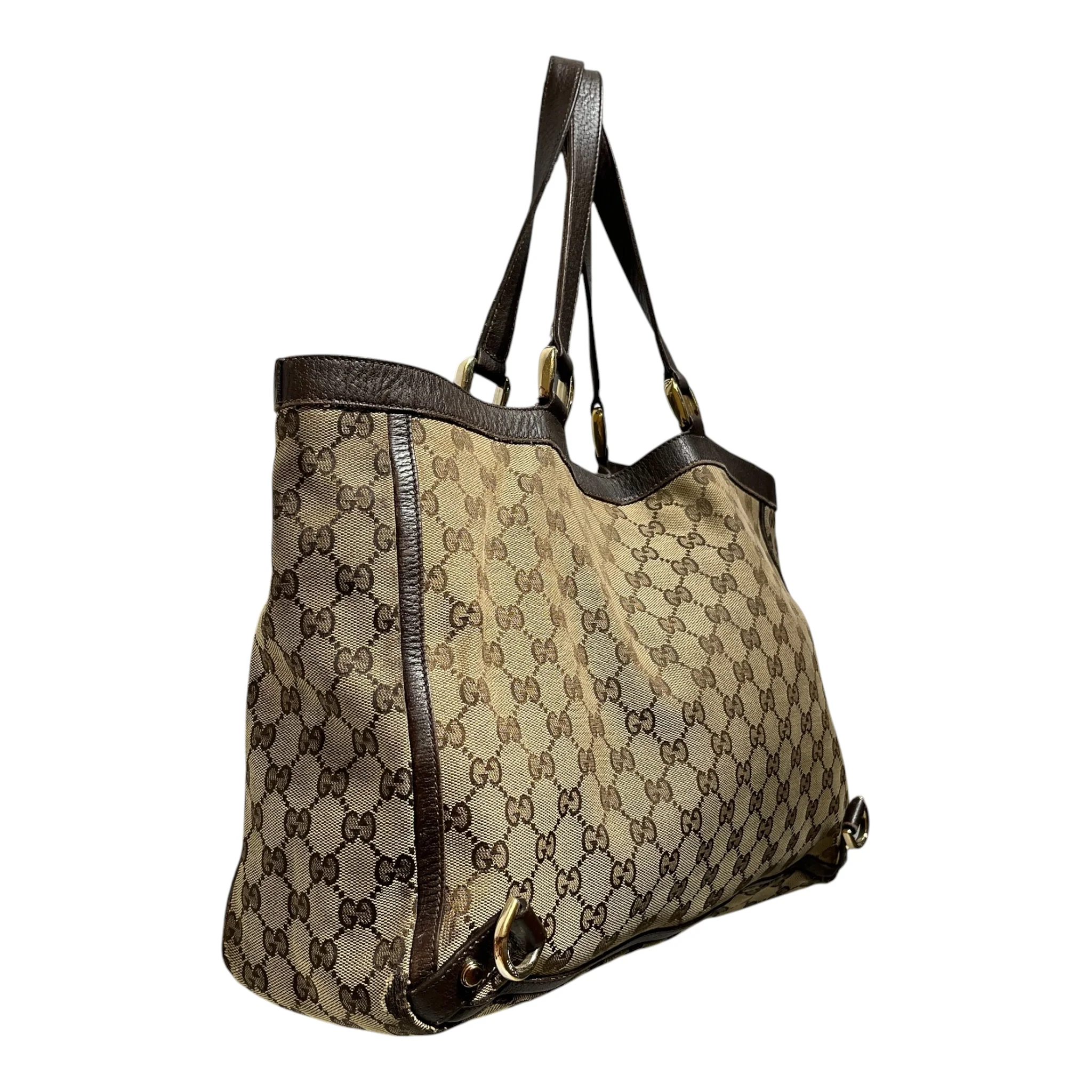 GUCCI/Bag/All Over Print/Leather/BRW/Canvas Abbey