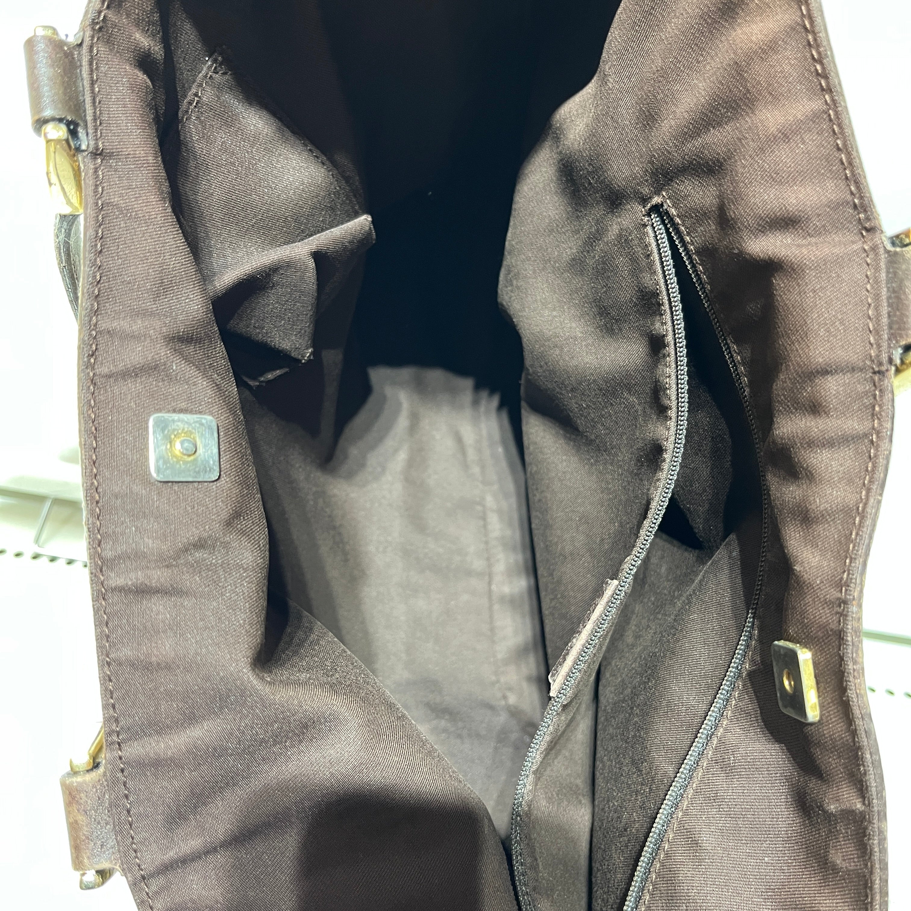GUCCI/Bag/All Over Print/Leather/BRW/Canvas Abbey